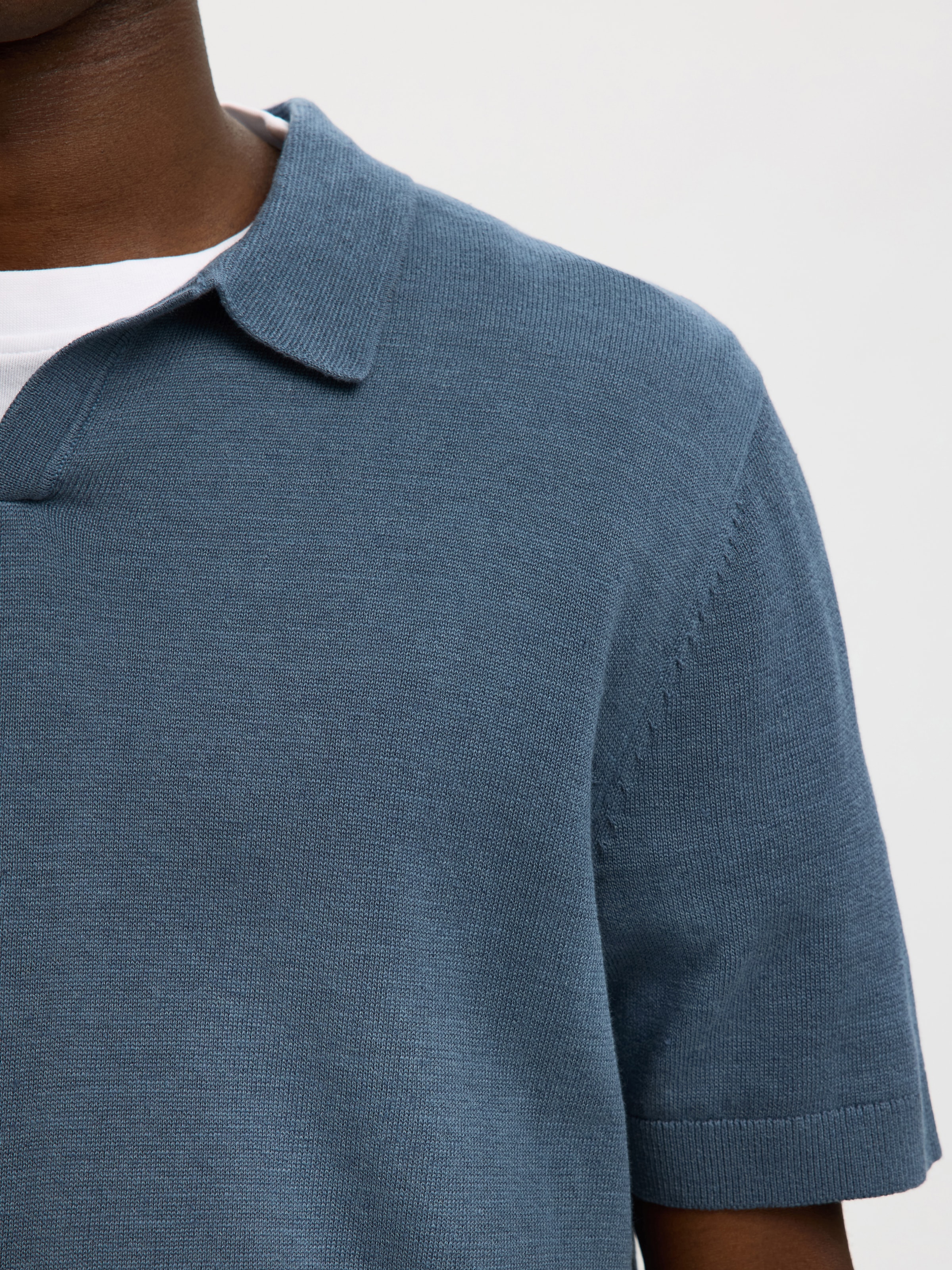 SELECTED Polo »SLHMATTIS SS KNIT SUN OPEN POLO NOOS«