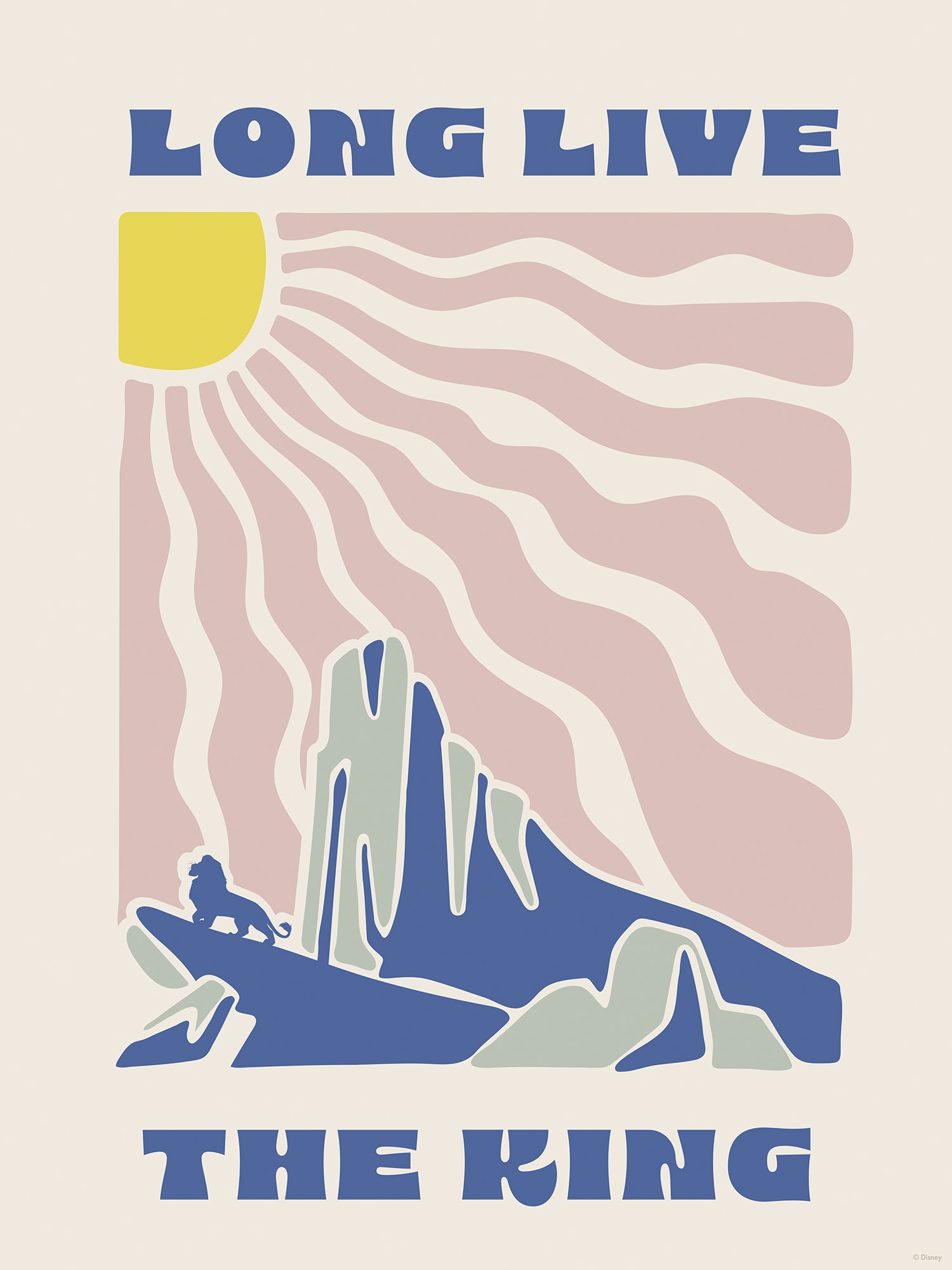 Komar Fresque murale »Disney The Lion King Pride Rock« Set, 1 cuis tlg. 30 x 40 cm (Breite x Höhe) - Kinderzimmer, Dekoration