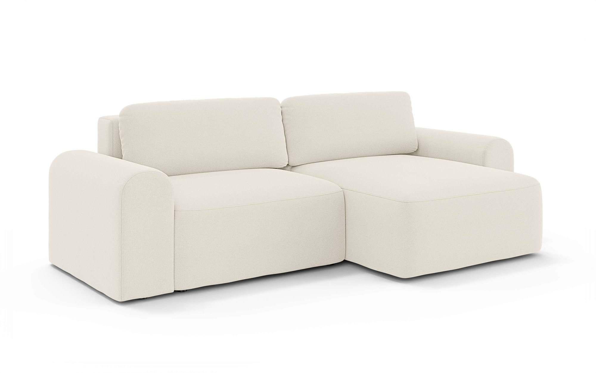 GOODproduct Canapé d'angle »LEOO universell Schlafsofa mit Bettkasten, Masse B/T/H: 272/152/84,5 cm« L-Form mit Recamiere rechts oder links montierbar, hoher Sitzkomfort