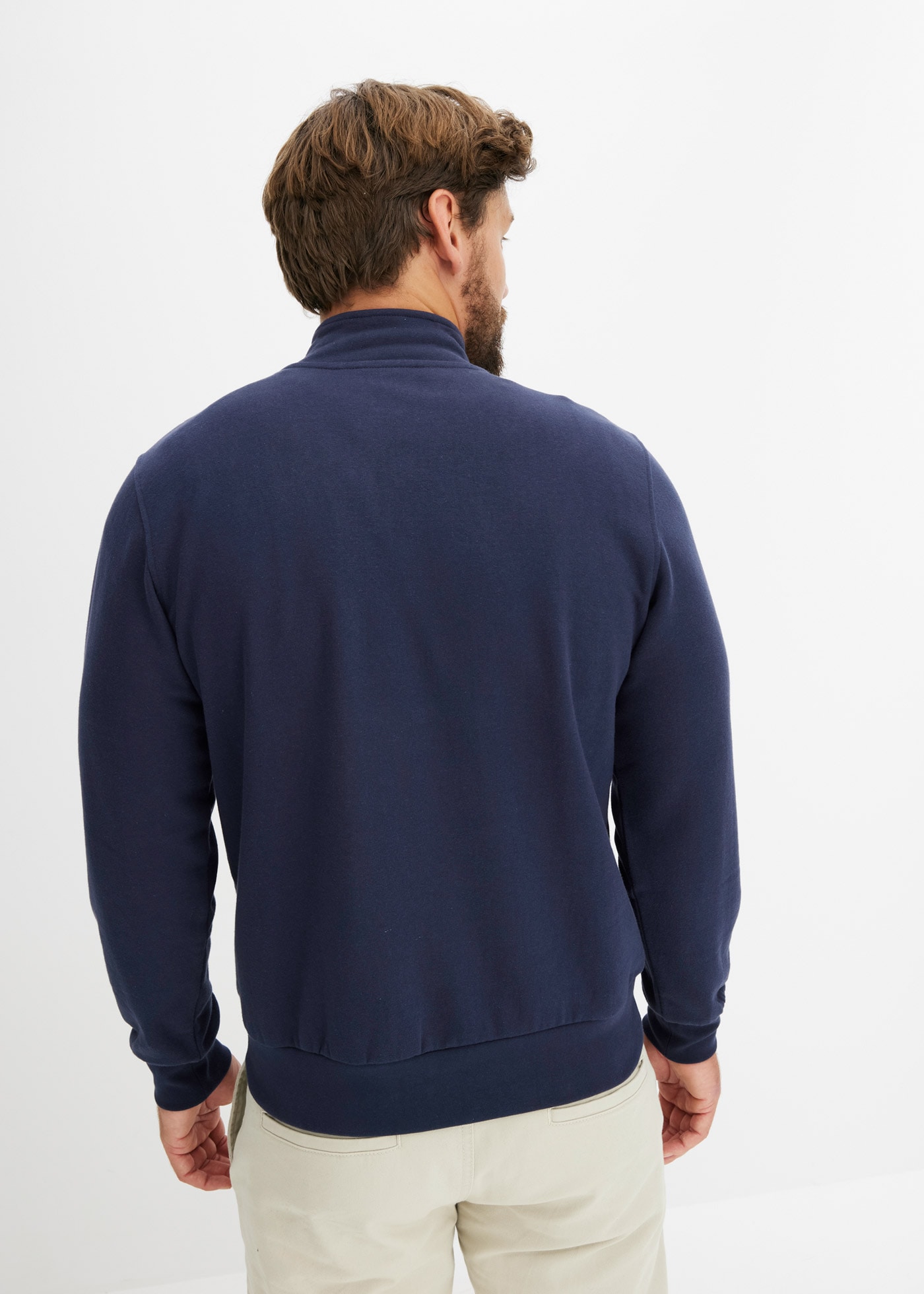 bonprix Sweatshirt »Sweatshirt mit Troyerkragen«, Sweatshirt mit Troyerkragen
