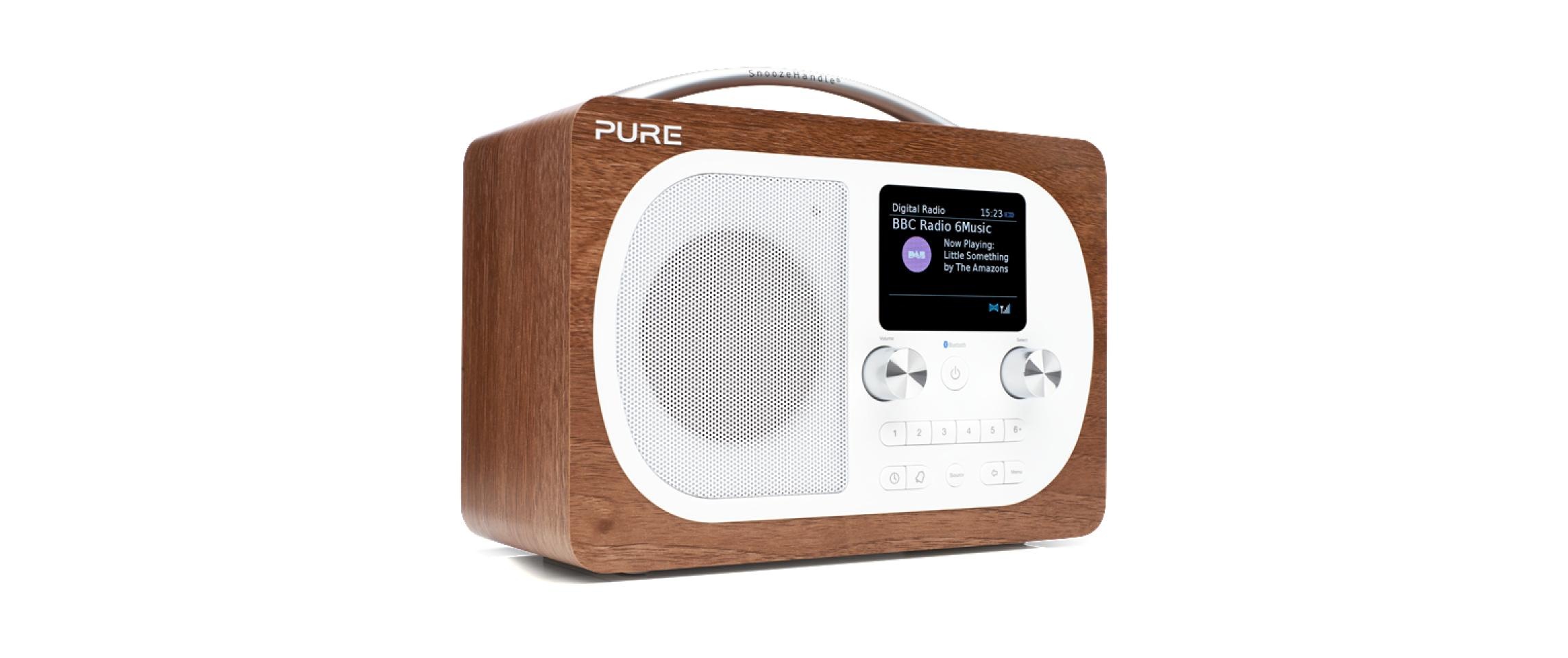 Pure Radio »Evoke H4 BT Walnuss«