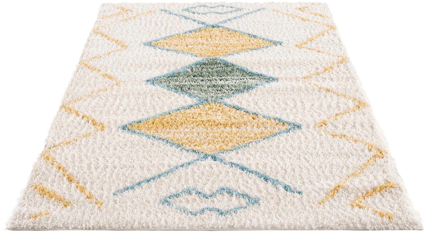 Carpet City Hochflor-Teppich »Pulpy 557«, rechteckig, 30 mm Höhe, besonders weich, Ethno Look, ideal für Wohnzimmer & Schlafzimmer