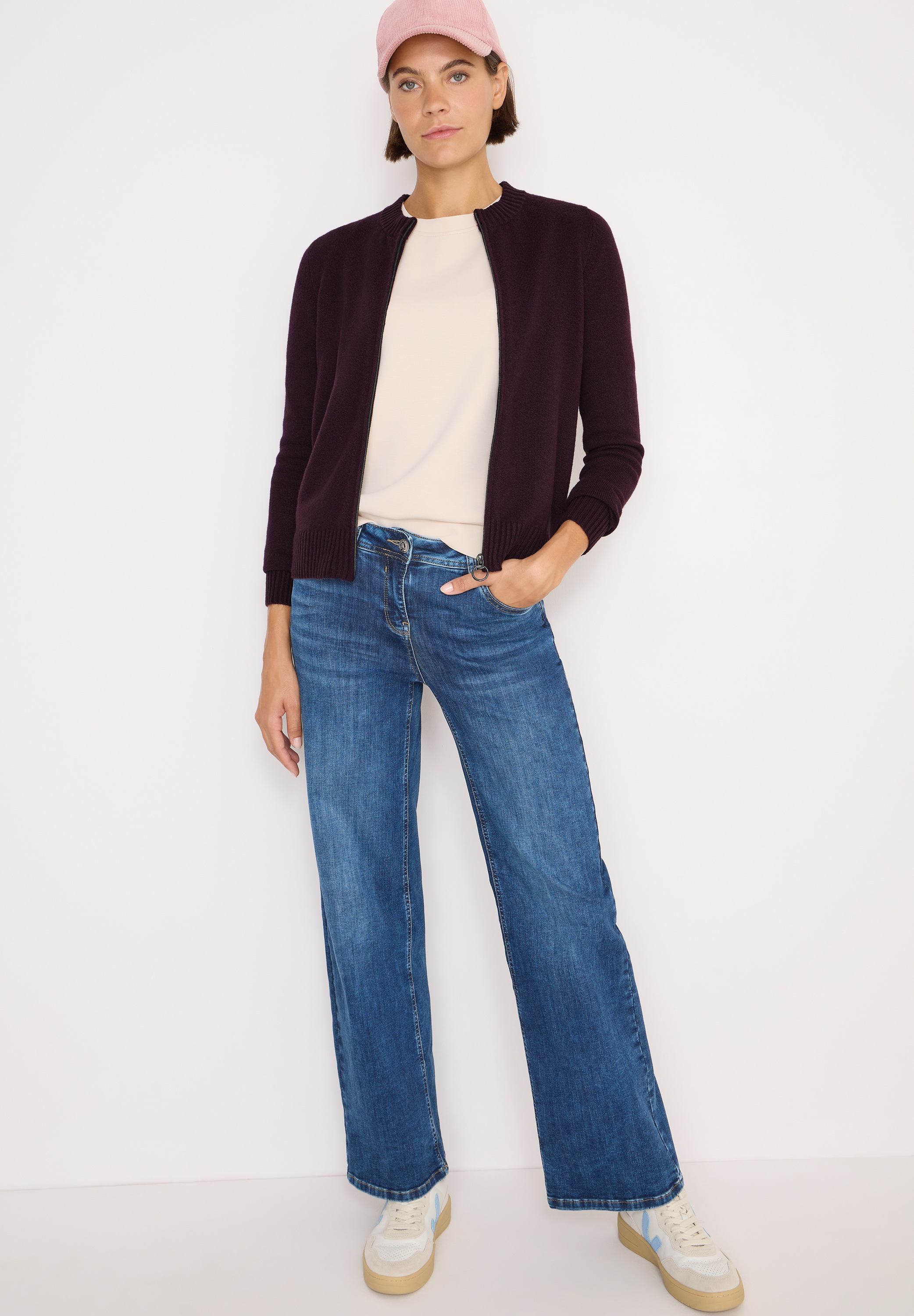 Cecil Cardigan mit Rippbündchen