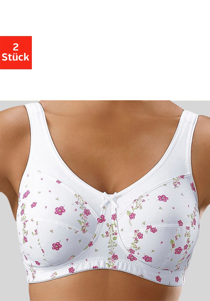 Image of petite fleur Entlastungs-BH, (2 Stück), ohne Bügel, mit breiteren Trägern, Basic Dessous bei Ackermann Versand Schweiz