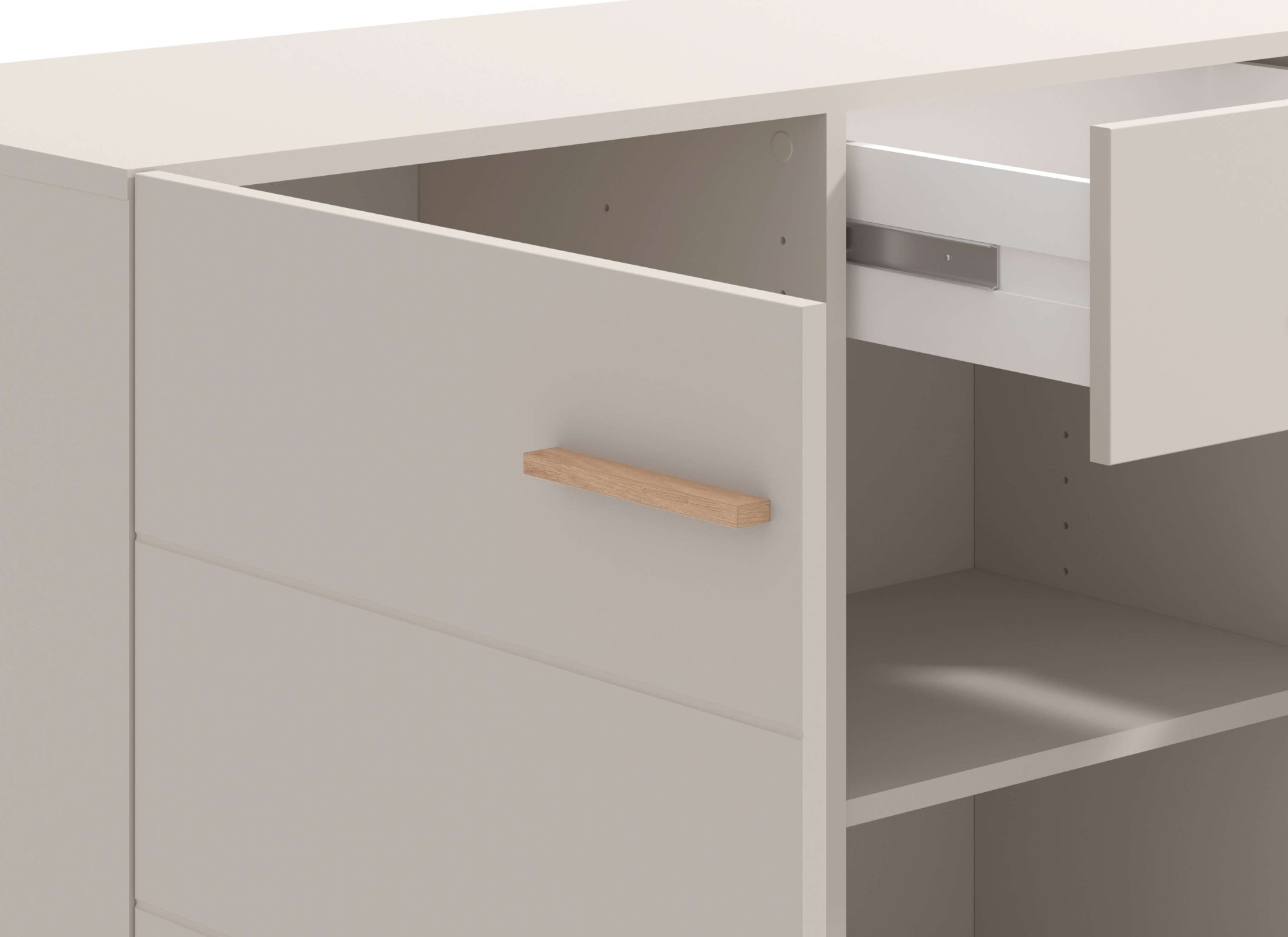 Home affaire Sideboard »Essex, Kommode, Kombikommode, Anrichte, Schrank« Modernes Sideboard: Kaschmir-Dekor, 3 Türen & 1 Schublade