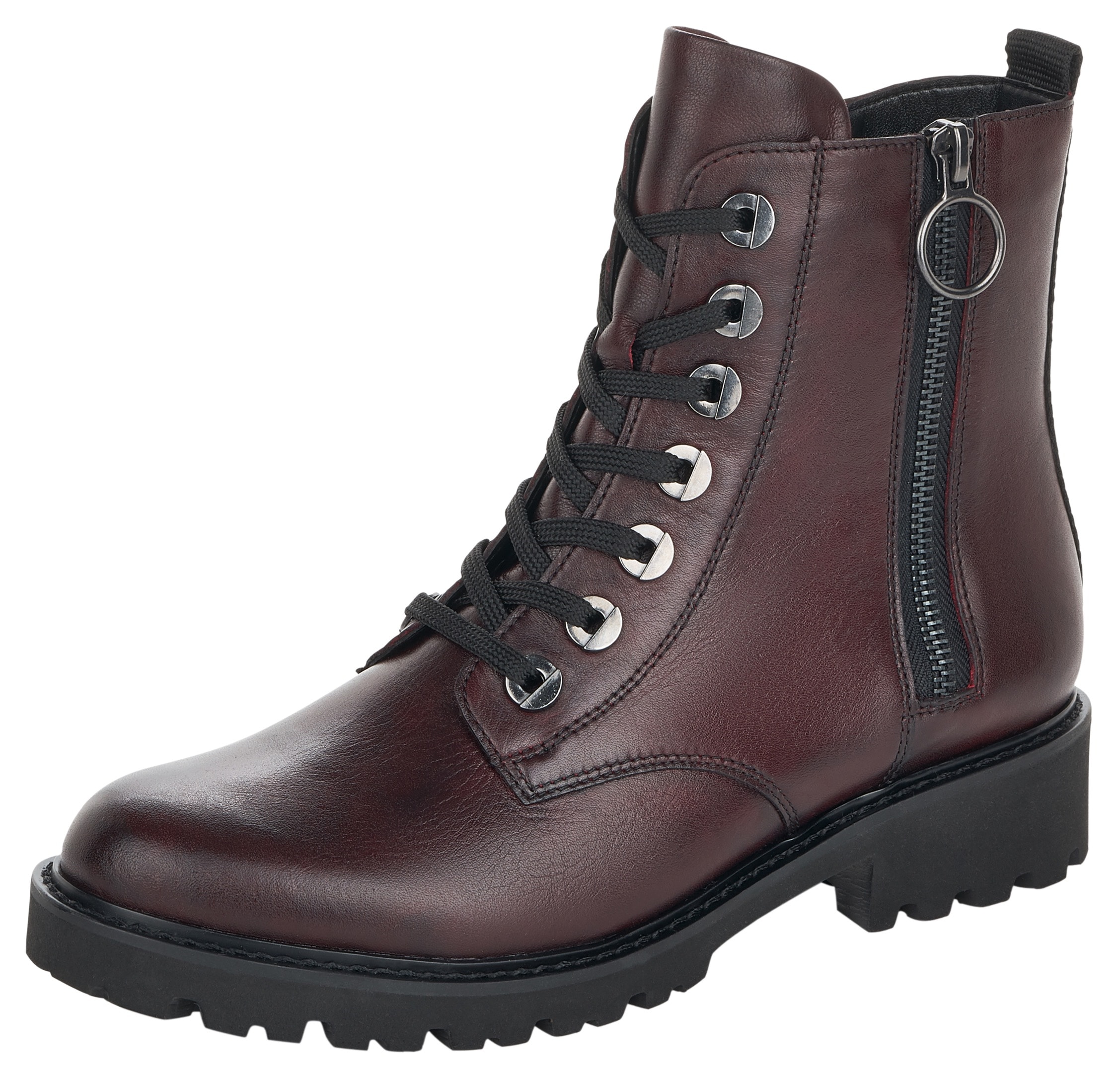 Remonte Bottes à lacets  talon bloc, bottines, boots à lacets, look usé à la mode