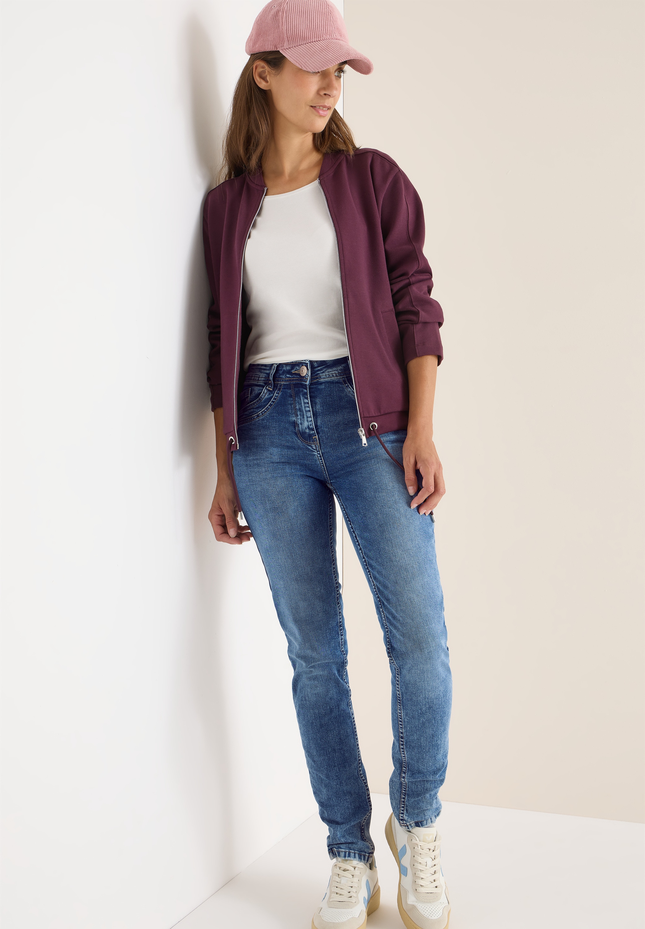 Cecil Slim-fit-Jeans »Style Toronto« High Waist, im 5-Pocket-Stil