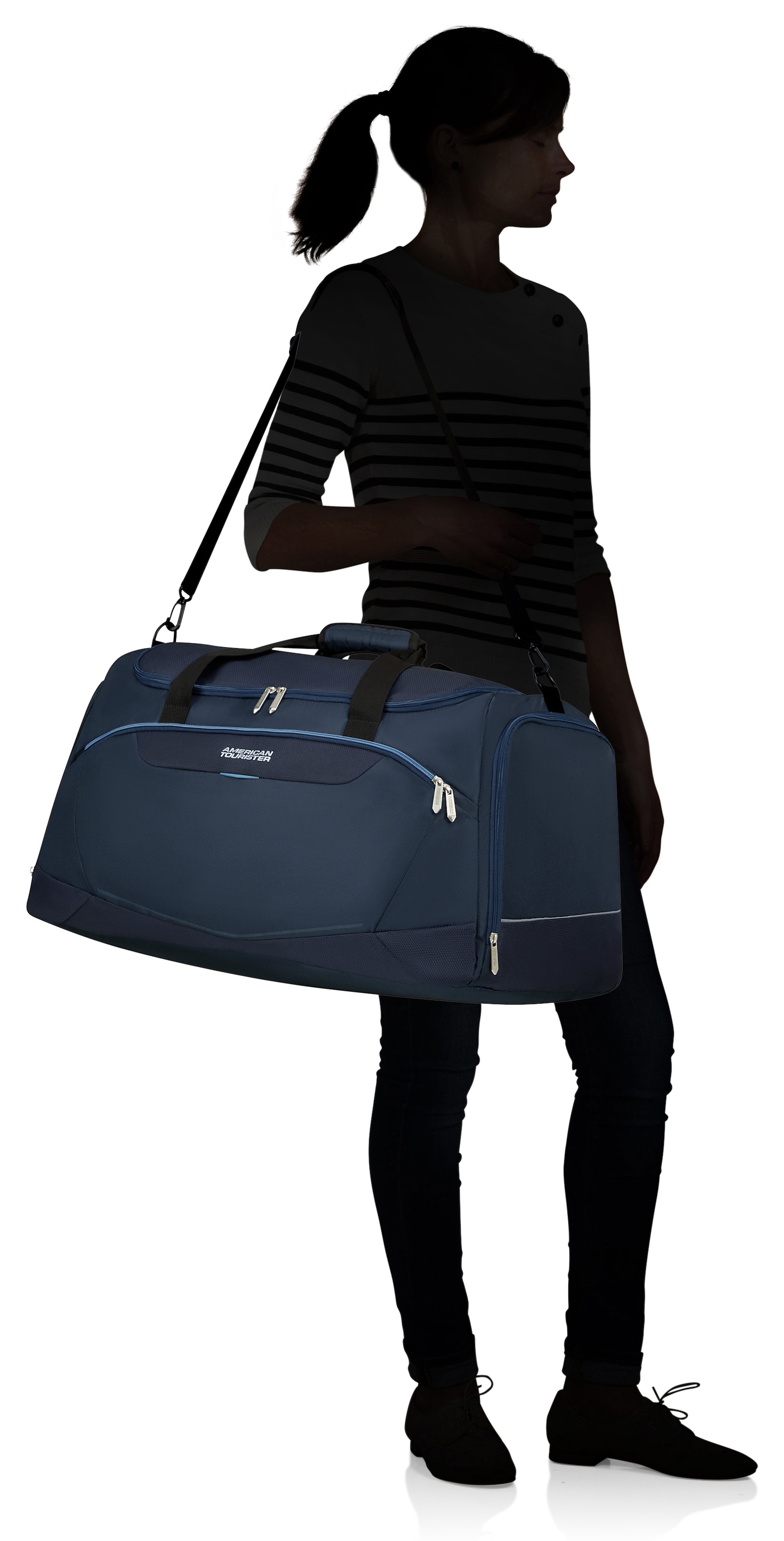 American Tourister® Reisetasche »SUMMMERRIDE 63 cm«, Handgepäcktasche Reisegepäck Trolley-Aufsteck-System