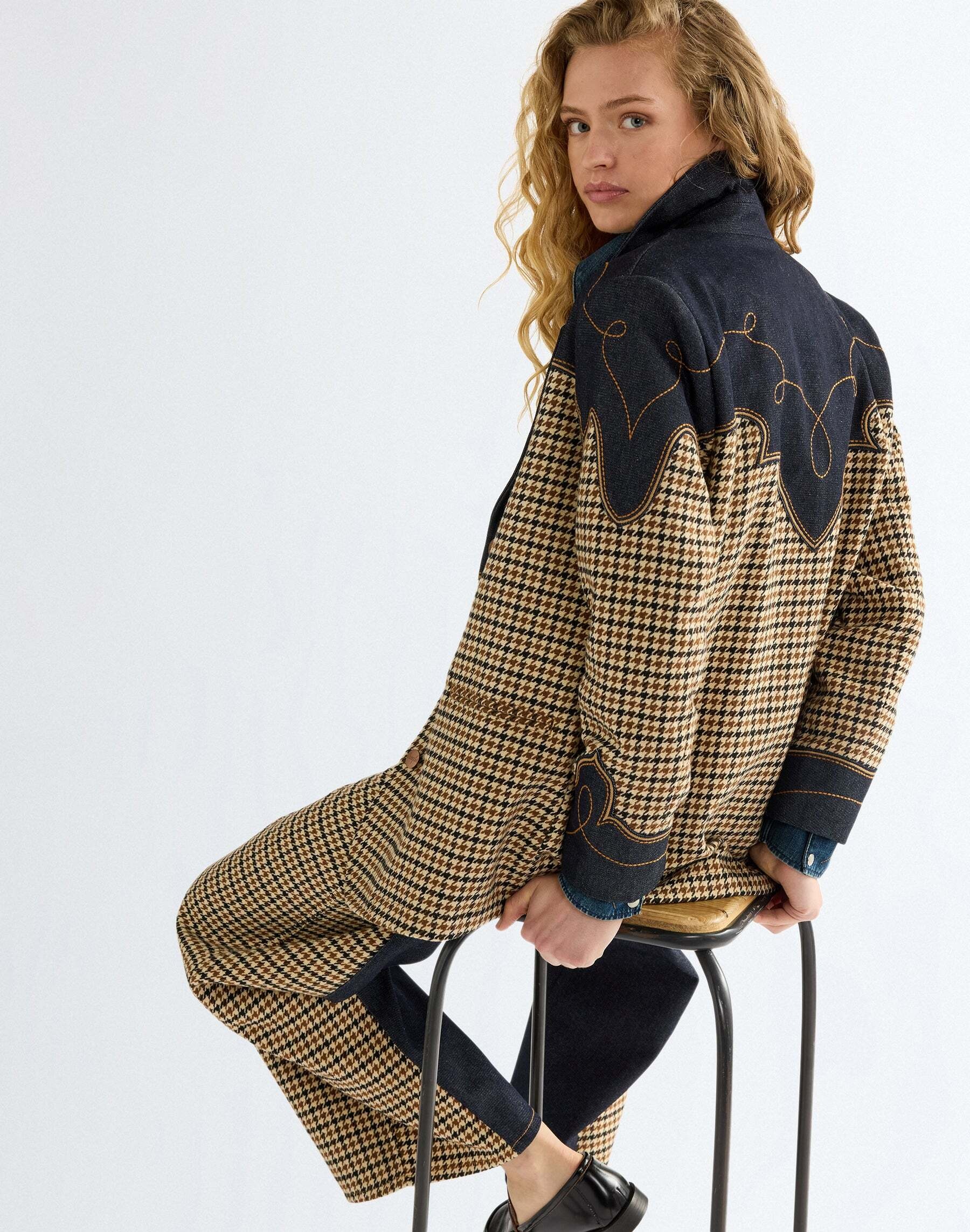 Wrangler Jeansjacke »WRANGLER Jeansjacke Houndstooth«