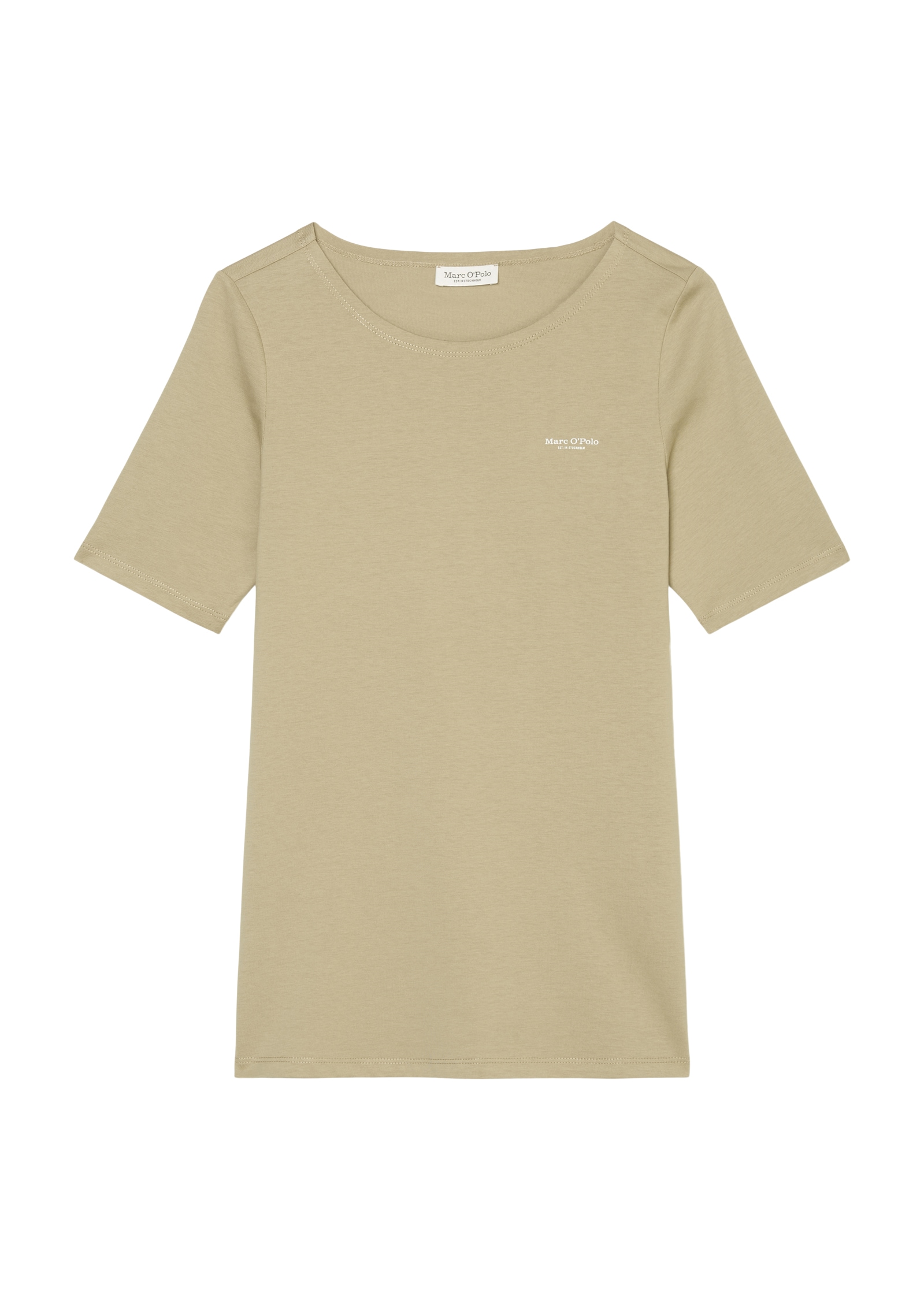 Marc O'Polo T-Shirt »T-shirt, short-sleeve, round neck, logo-print«, mit kleinem Logo auf der Brust
