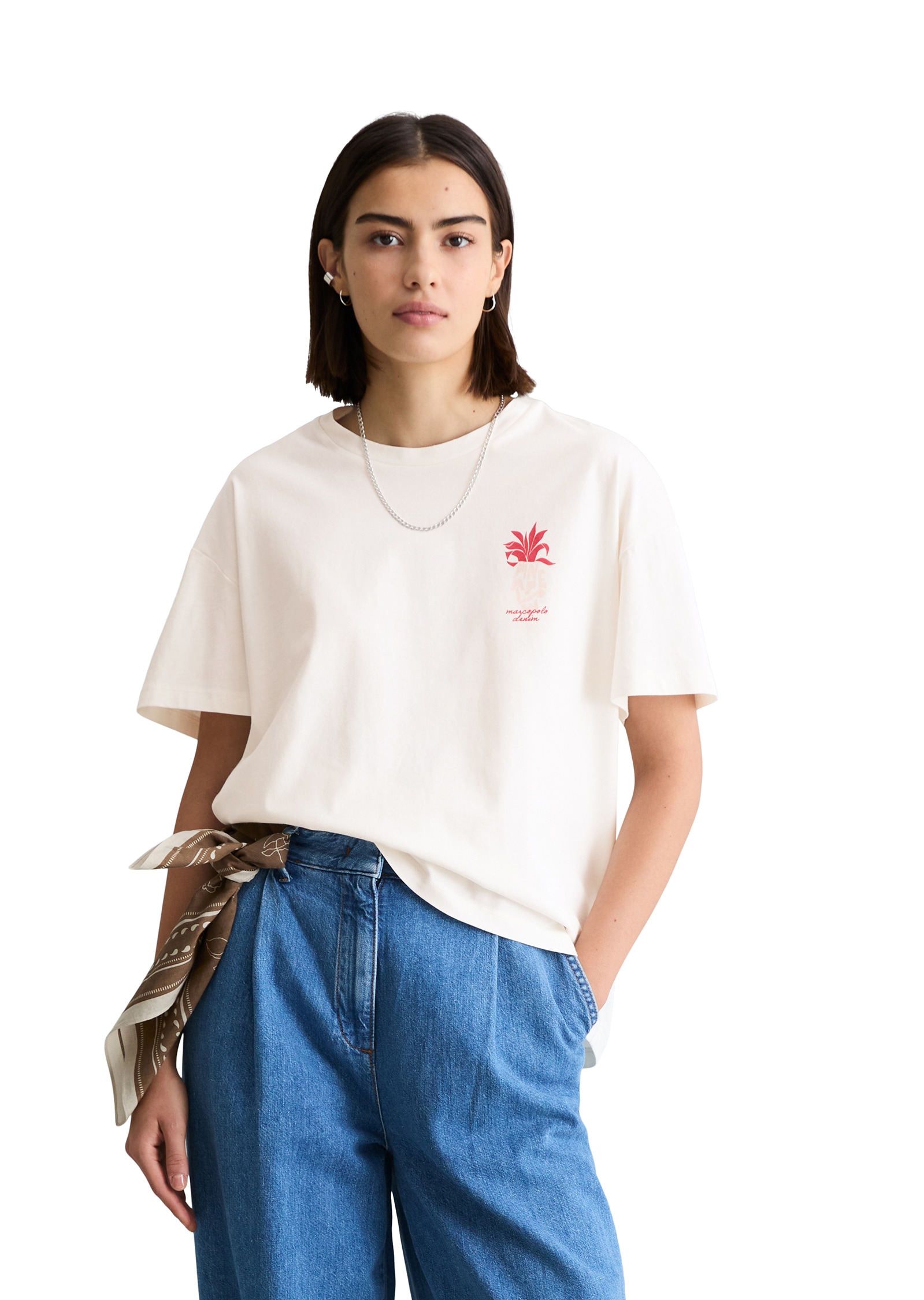 Image of Marc OPolo DENIM T-Shirt relaxed aus Basic Single Jersey