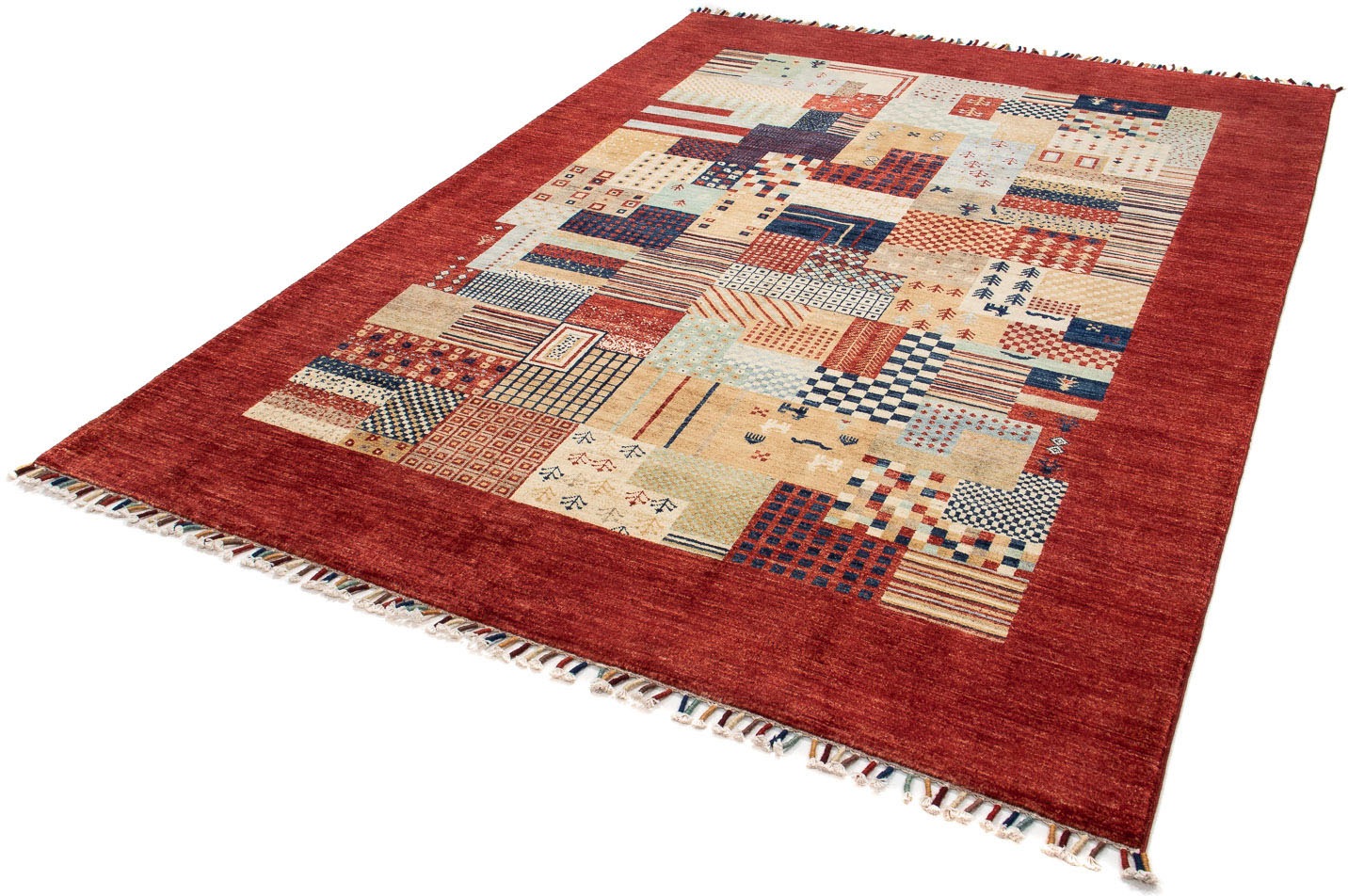 Image of morgenland Orientteppich »Ziegler - 236 x 173 cm - dunkelrot«, rechteckig, 6 mm Höhe, Wohnzimmer, Handgeknüpft, Einzelstück mit Zertifikat bei Ackermann Versand Schweiz