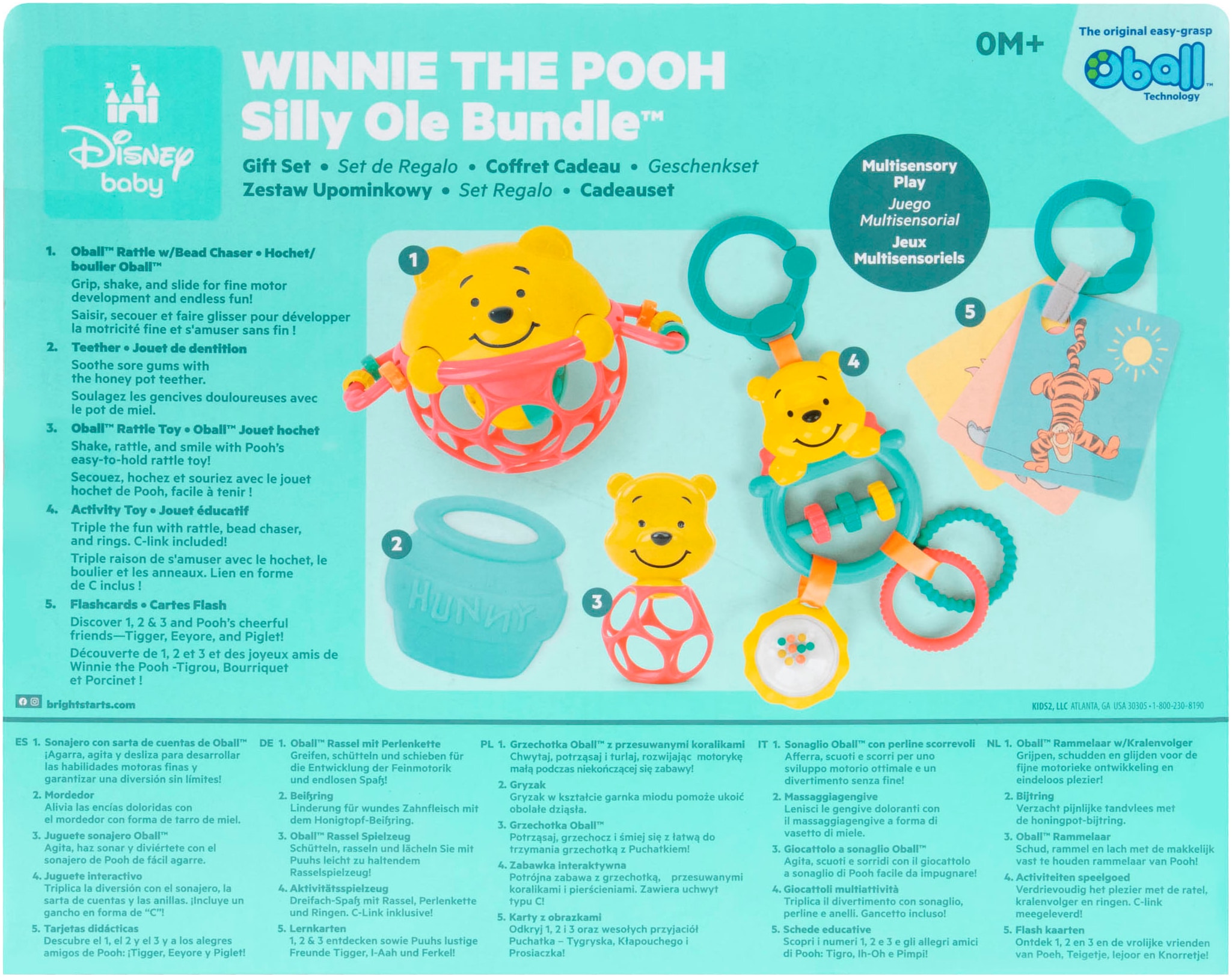 Bright Starts Greifspielzeug »Winnie the Pooh Silly Ole Bundle Gift Set«