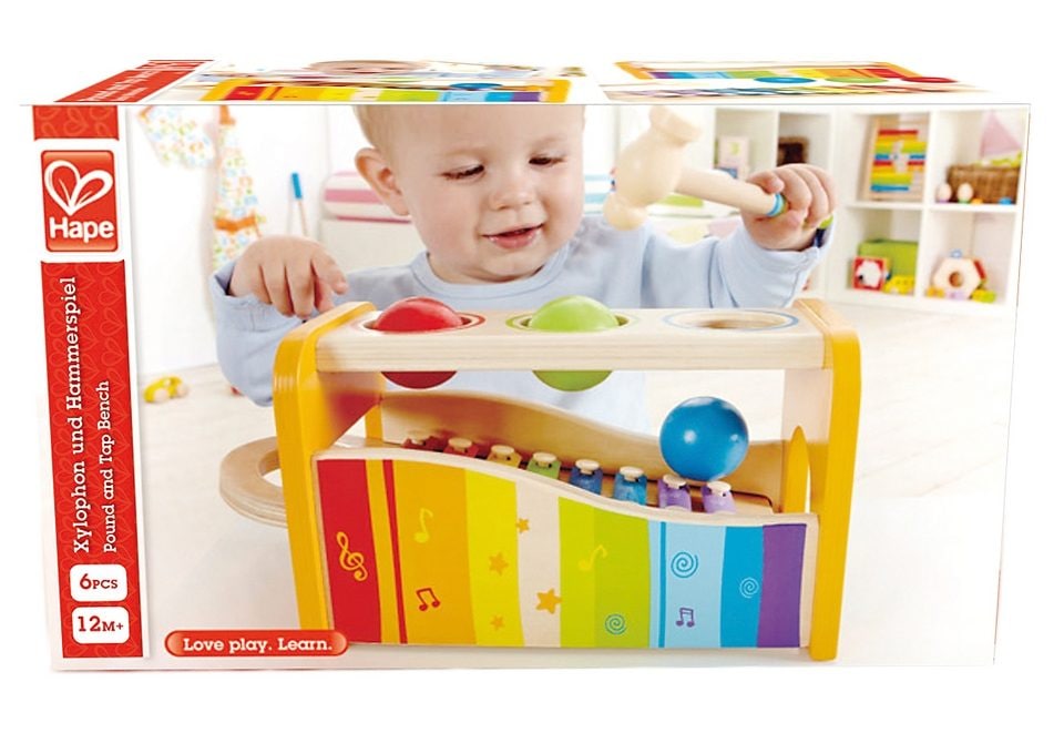 Hape Spielzeug-Musikinstrument »Xylophon«, Xylophon und Hammerspiel