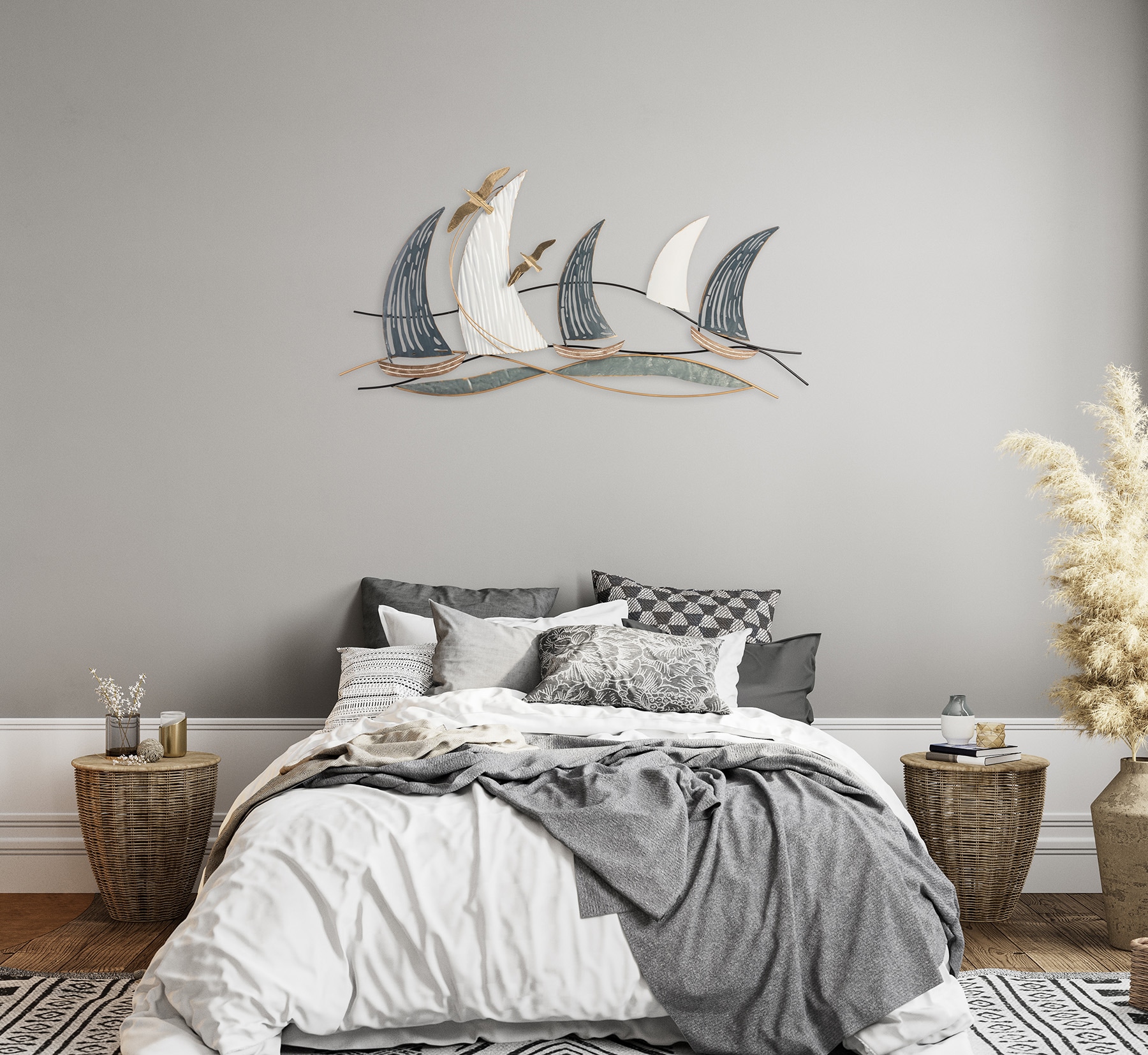 Bönninghoff Metallbild »SCHIFFE 80x40 cm – Deko modern« Boote & Schiffe | Meer | Schiffe Wanddekoration