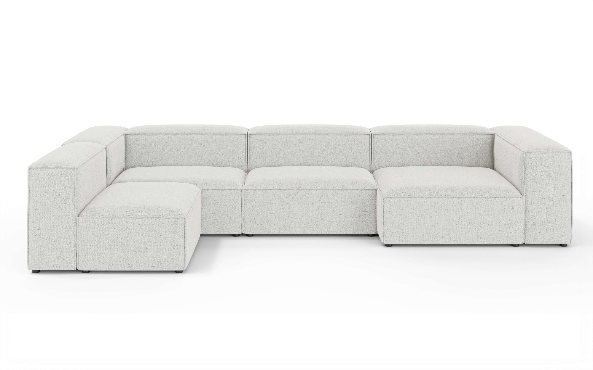 INOSIGN Wohnlandschaft »HAILY U-Form mit Ottomane links/rechts, Masse B/T/H: 360/200/72 cm«, als Modul oder separat verwendbar, für individuelle Zusammenstellung