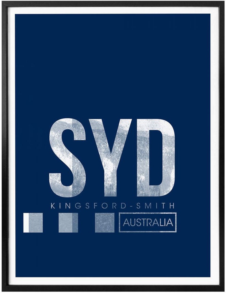 (1 Sydney«, Bild, SYD Poster, Wandposter kaufen Wall-Art »Wandbild Flughafen, Flughafen St.), bequem Wandbild, Poster