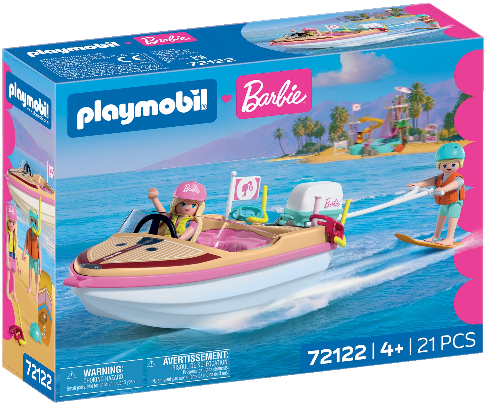Playmobil® Jeu de construction »PLAYMOBIL x Barbie™ Abenteuerboot (72122), Barbie™« Made in Europe