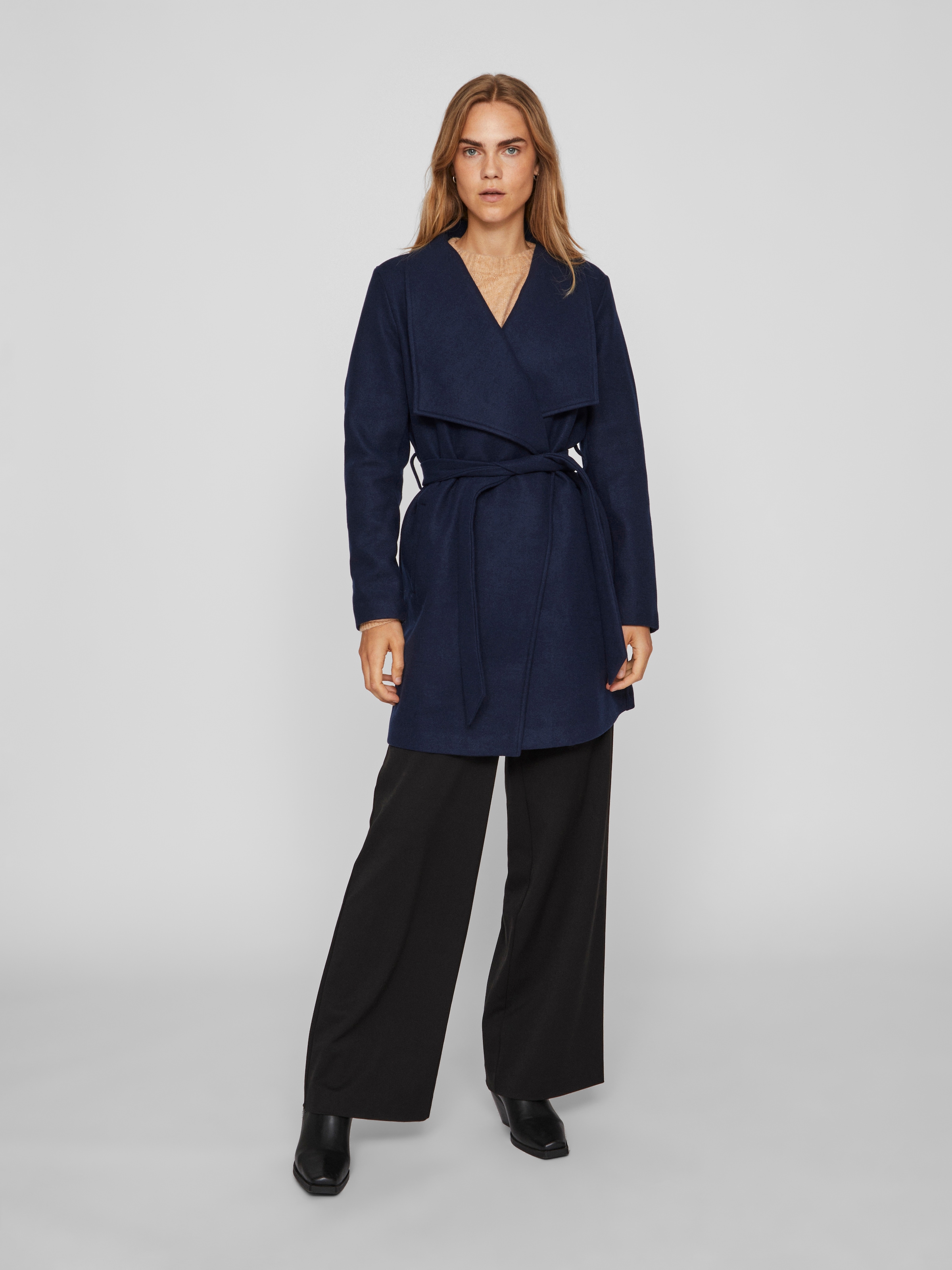 Vila Kurzmantel »VICOOLEY COLLAR BELT COAT - NOOS«