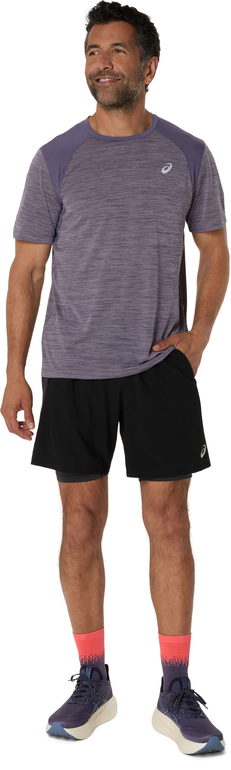 Asics Laufshorts »ROAD 2-N-1 7IN SHORT«  2-in-1 Design, mit Eingrifftaschen, sportlicher Stil