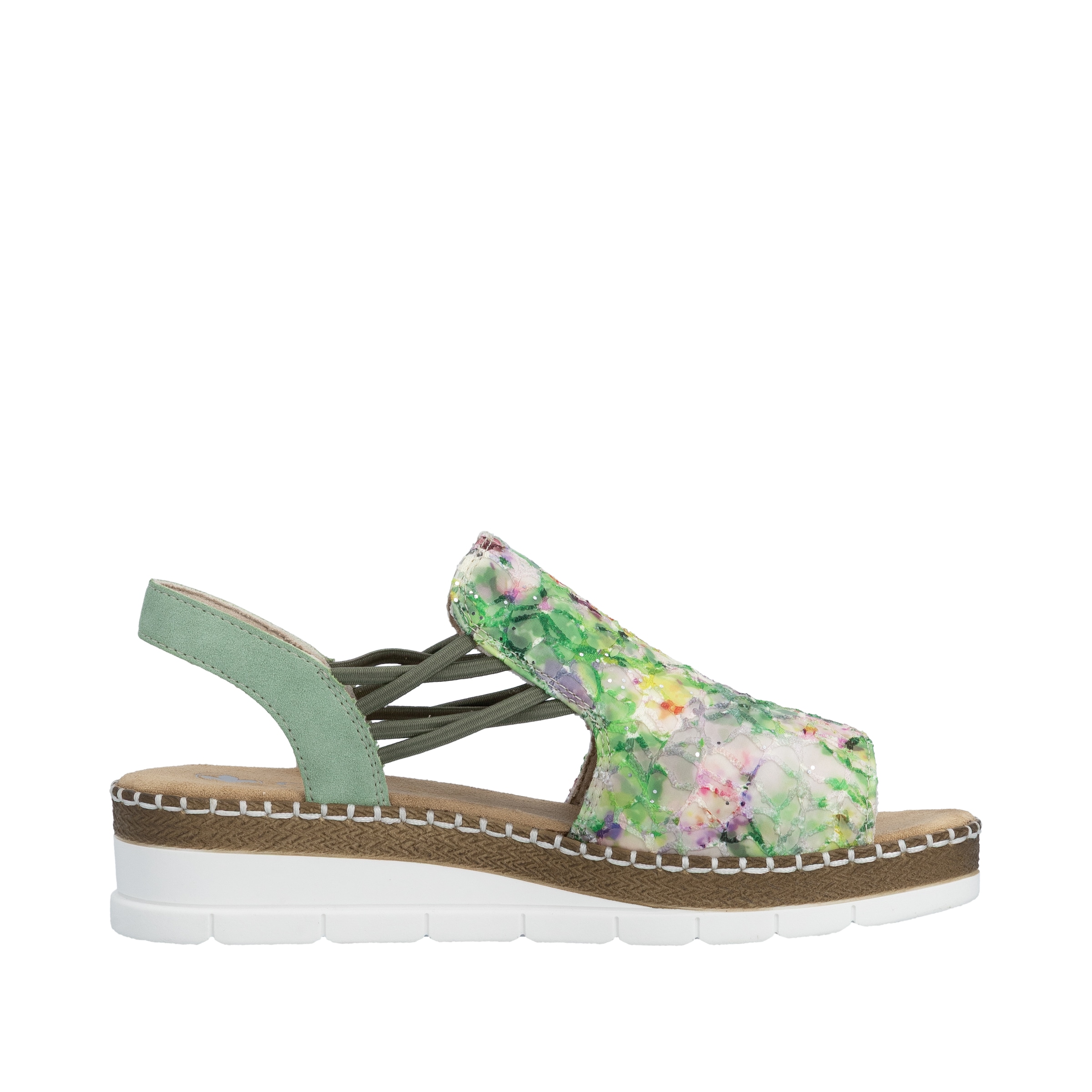 Rieker Sandale  Chaussure d'été, sandalette, talon compensé, look tendance