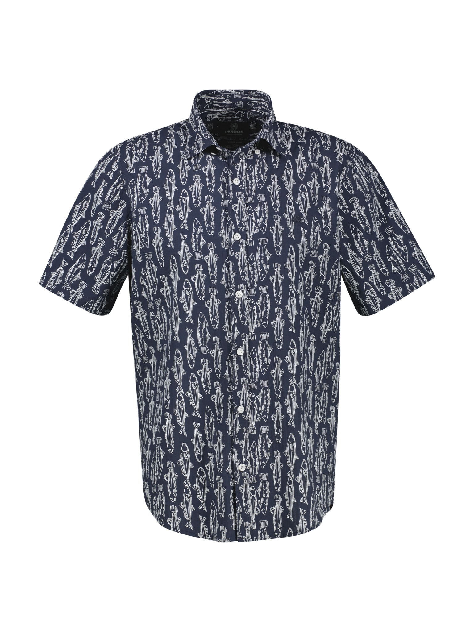 LERROS Chemise à manches courtes mit Allover-Print