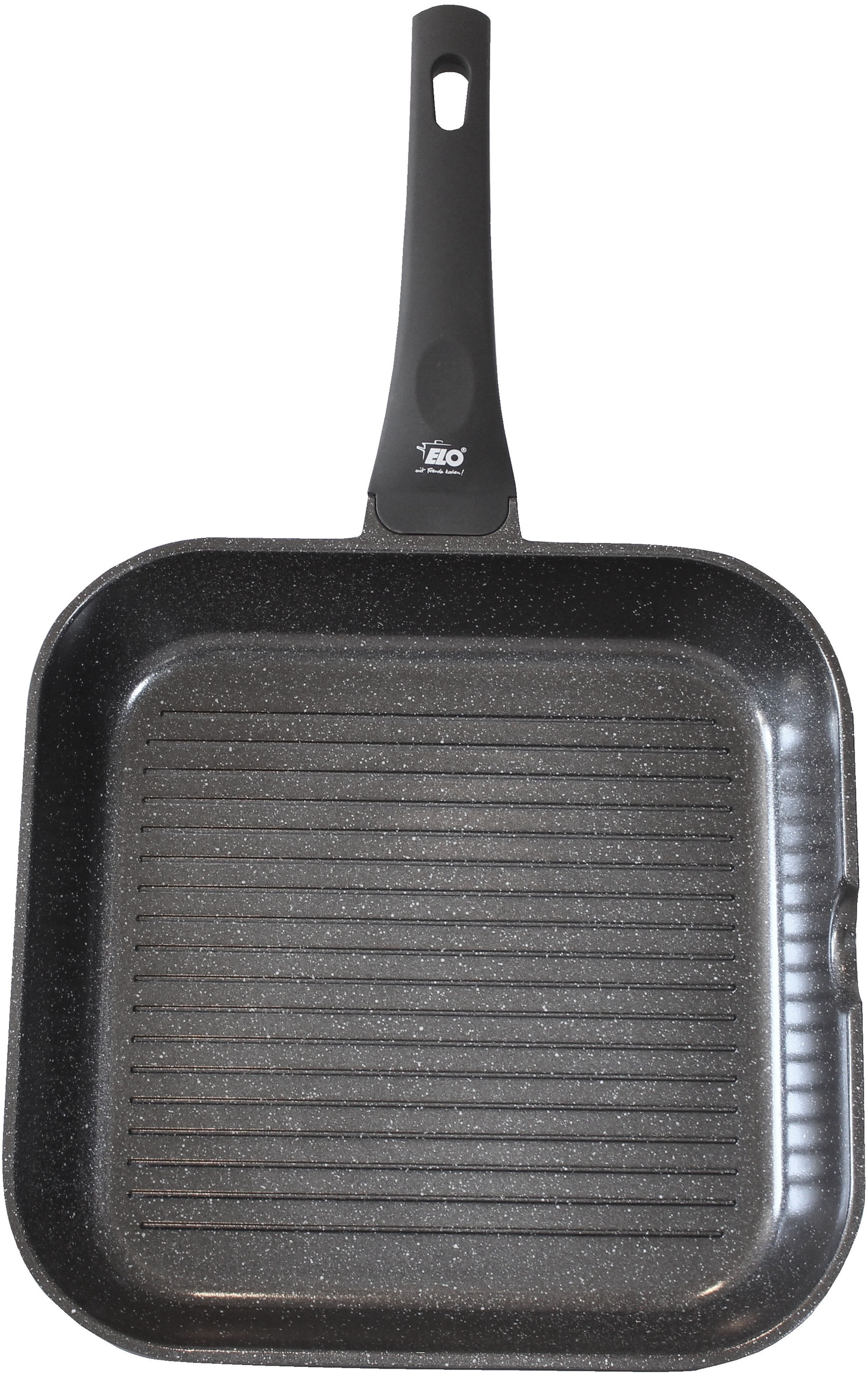 Elo Poêle à griller »Siloncast Grillpfanne 28 cm, mit grosser Grillfläche« Aluminiumguss 1 cuis tlg. antihaftbeschichtet, hitzeisolierender Stiel, für alle Herdarten