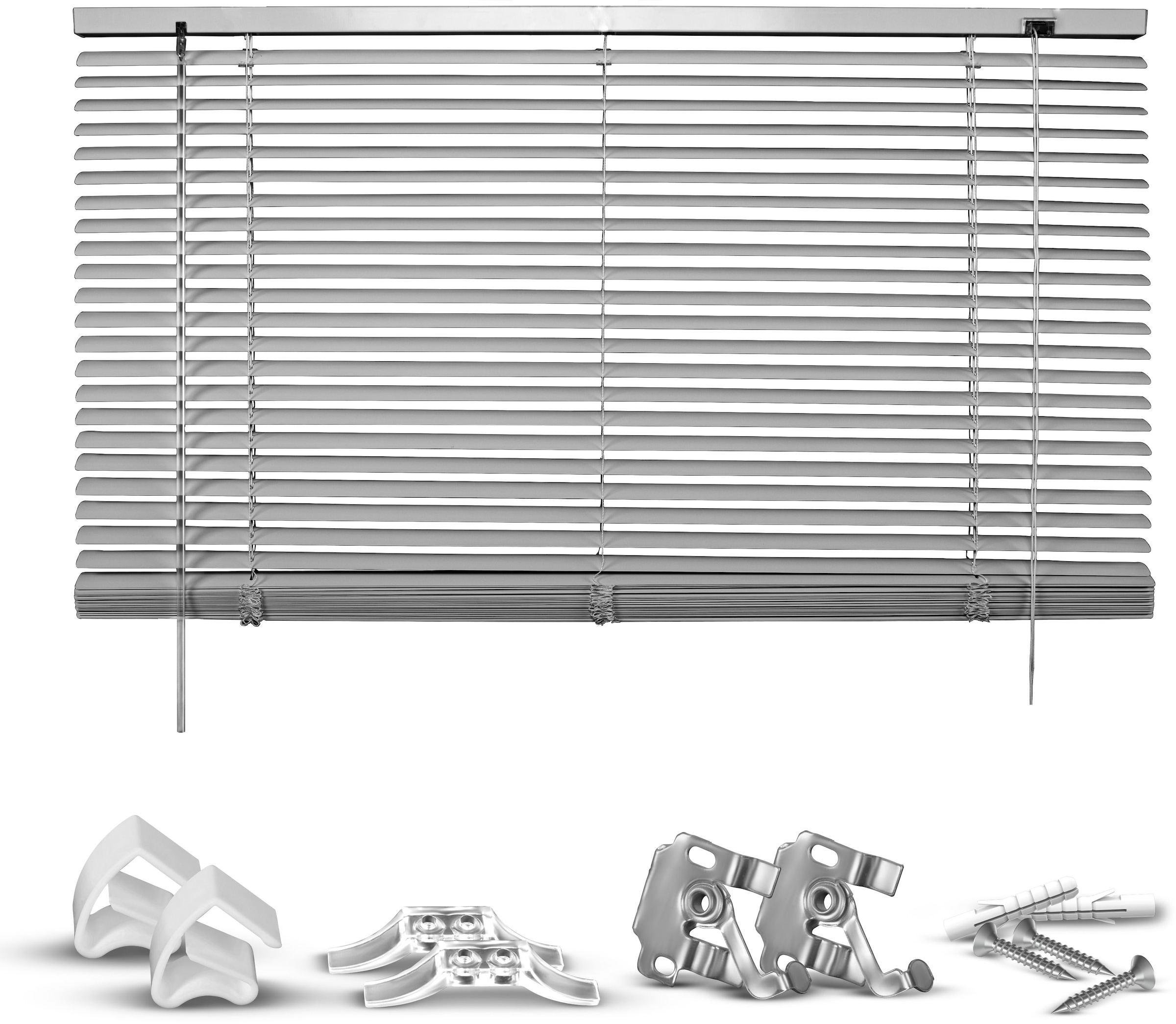 Image of Good Life Jalousie "Matti" ohne Bohren freihängend Klemmfix-Jalousie aus Aluminium