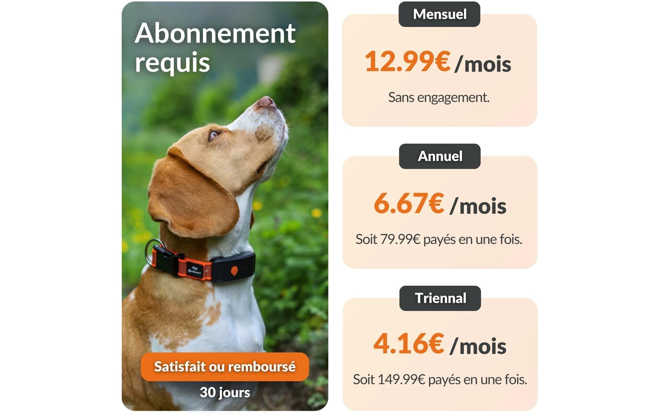   traceur GPS pour chiens »Weenect für Hunde XT mit Halsband«
