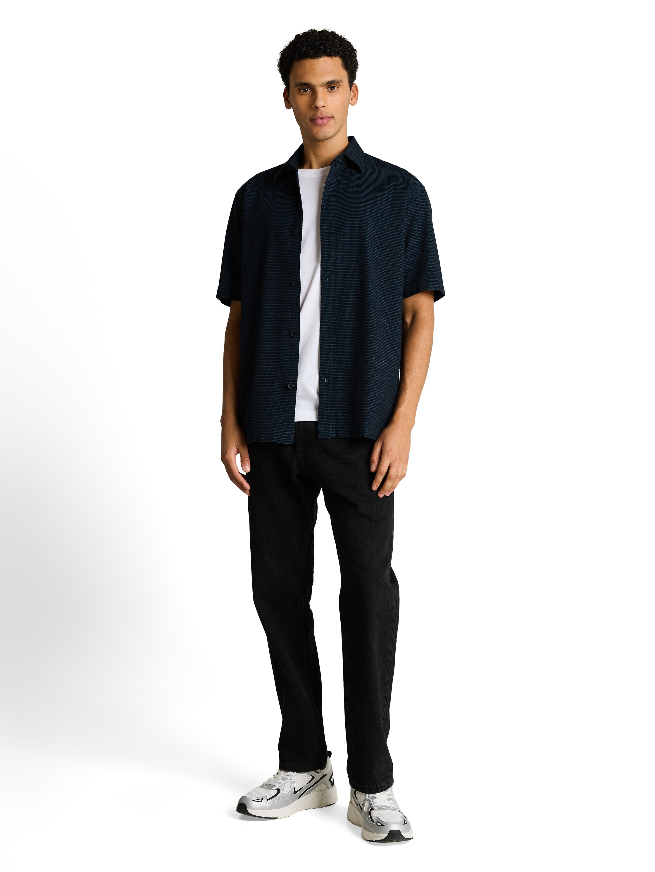 TOM TAILOR Denim T-shirt à manches courtes avec motif à rayures