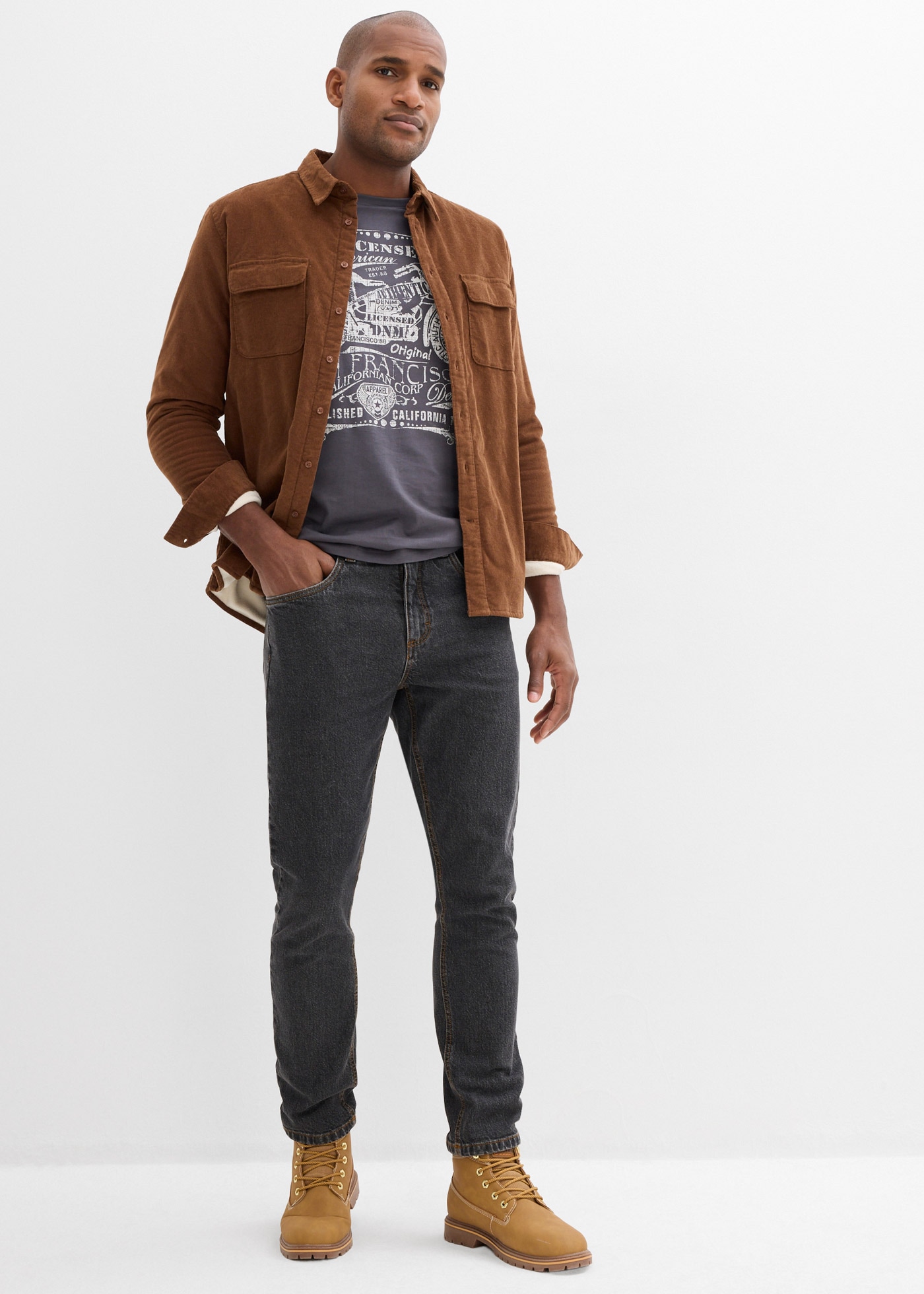 bonprix Jeans droit 5-Pocket Form, straight leg