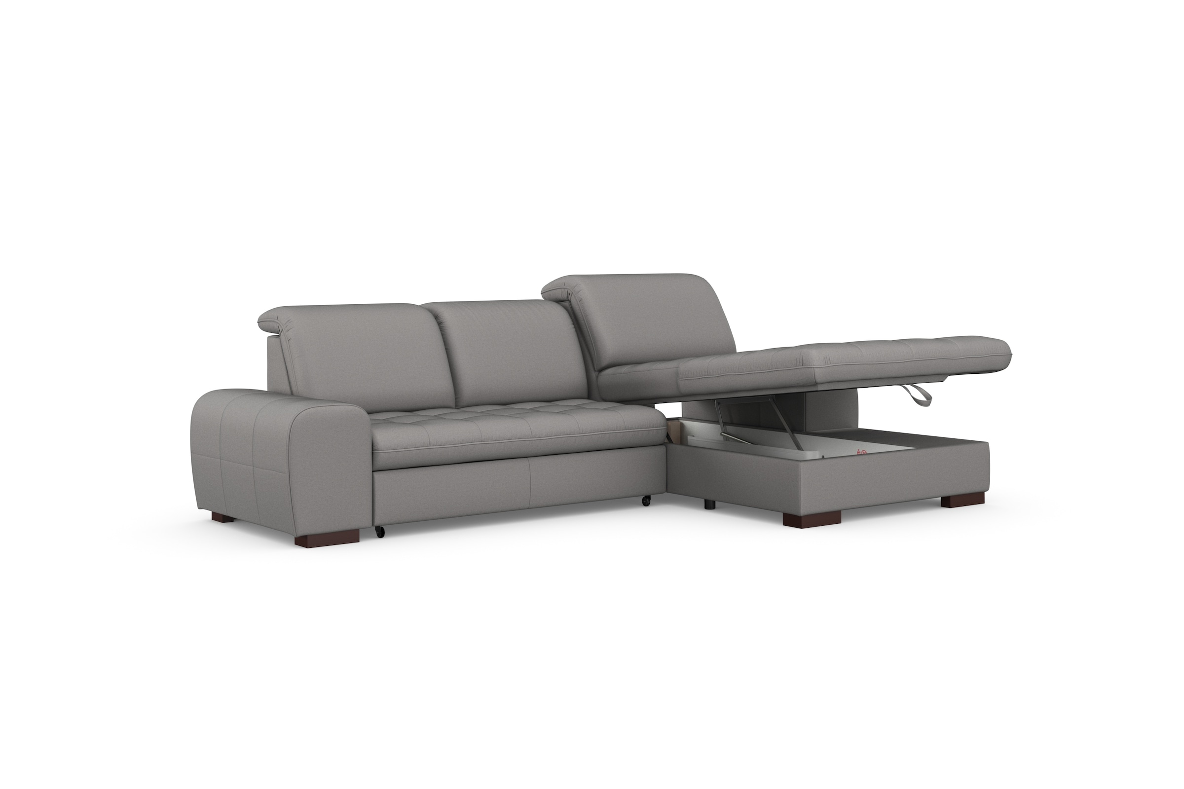 sit&more Ecksofa »Luxor L-Form«, wahlweise mit Bettfunktion, Bettkasten und Kopfteilverstellung