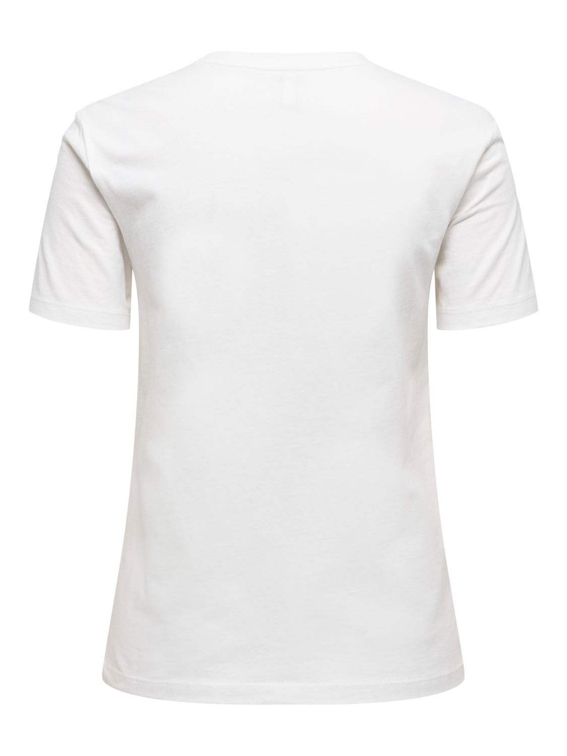 ONLY T-shirt à manches courtes »ONLPOLLY LIFE REG S/S POCKET TOP BOX JRS« Baumwolle, regular fit, Rundhals