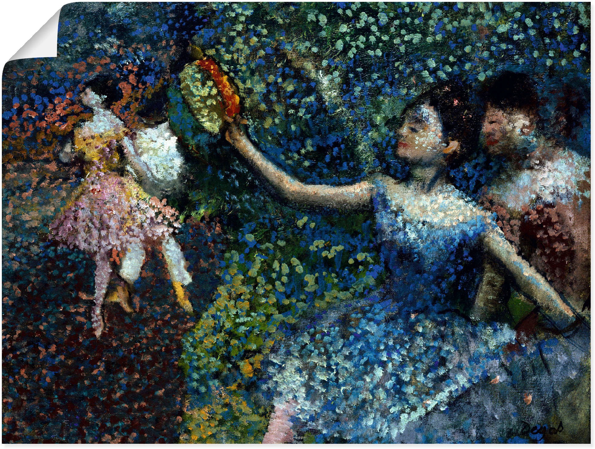 Image of Artland Wandbild »Tänzerin mit Tambourin. Um 1897«, Menschen, (1 St.), in vielen Grössen & Produktarten -Leinwandbild, Poster, Wandaufkleber / Wandtattoo auch für Badezimmer geeignet bei Ackermann Versand Schweiz