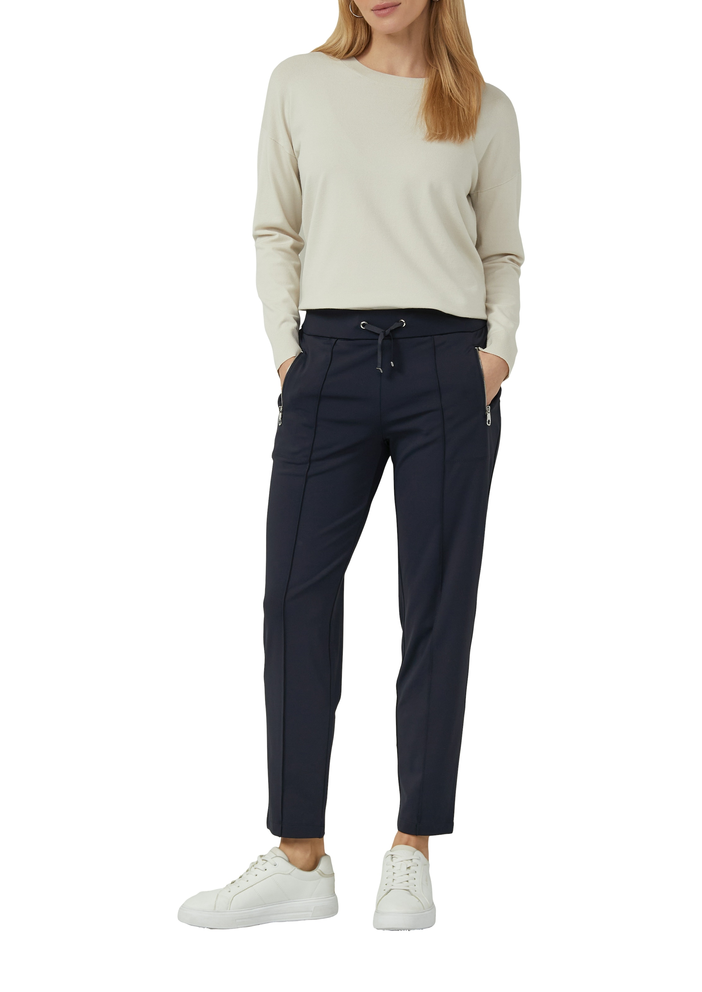 s.Oliver BLACK LABEL Pantalon en tissu  mit Kordelzug