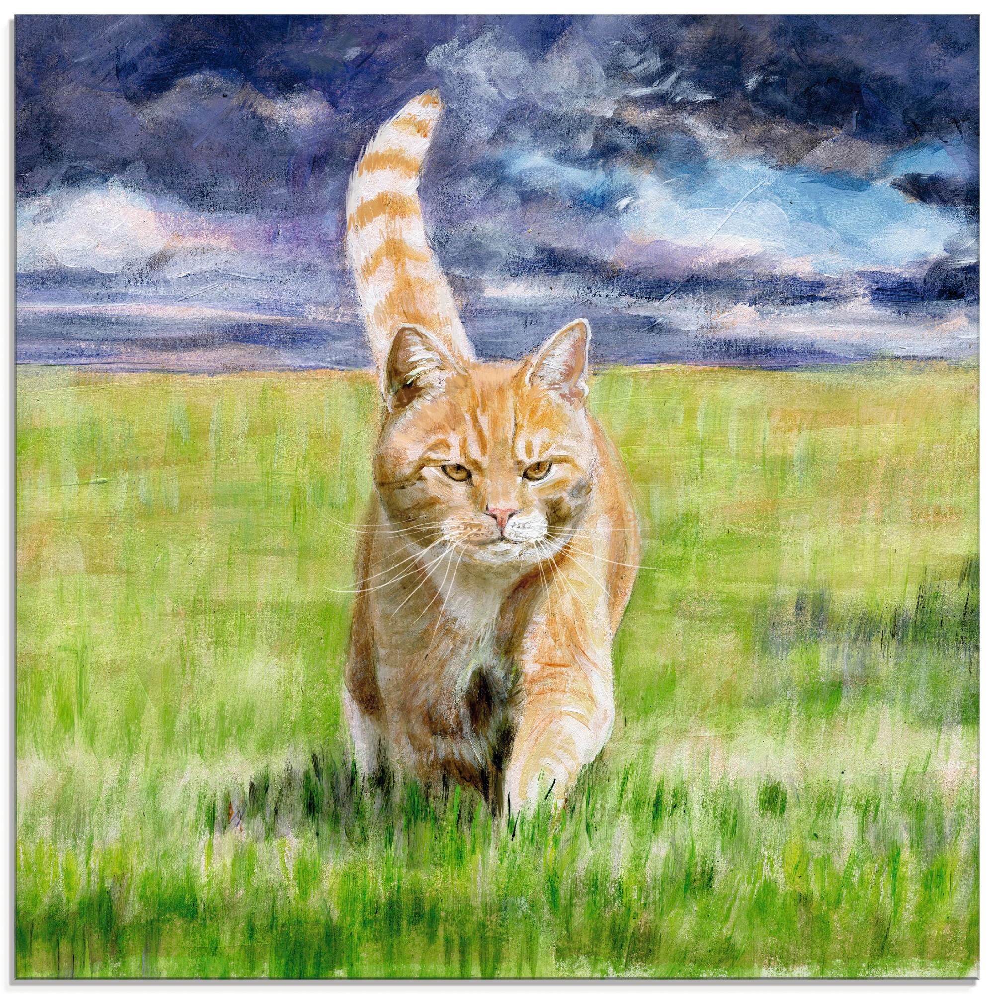 Image of Artland Glasbild »Auf Jagd«, Haustiere, (1 St.) bei Ackermann Versand Schweiz