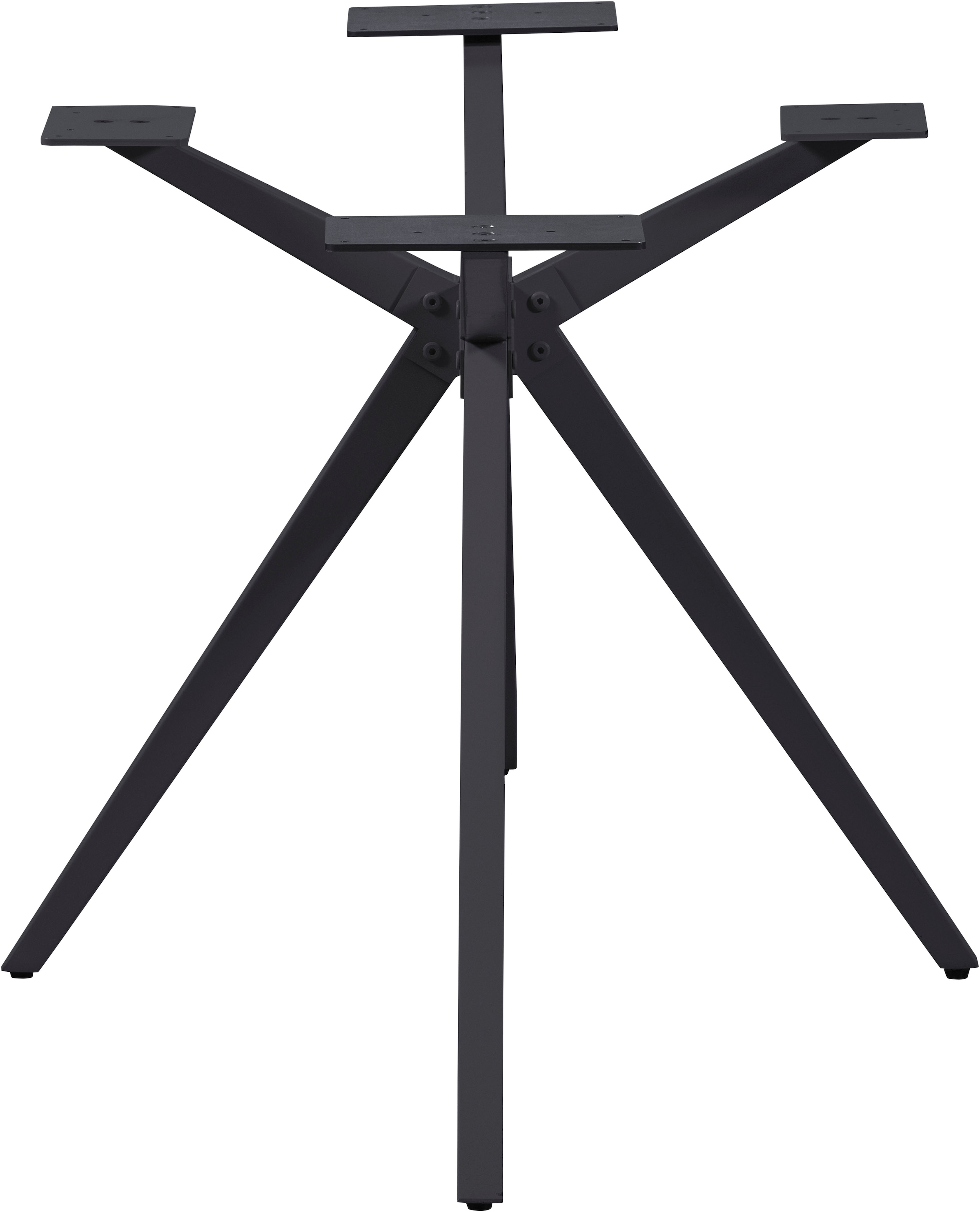 WOOOD Pied de table »Tablo Holland XL Metall mit Pulverbeschichtung B 170 x T 80 x H 72 cm« Structure croisée Ø 3,5 cm, capacité de charge 160 kg, facile à monter