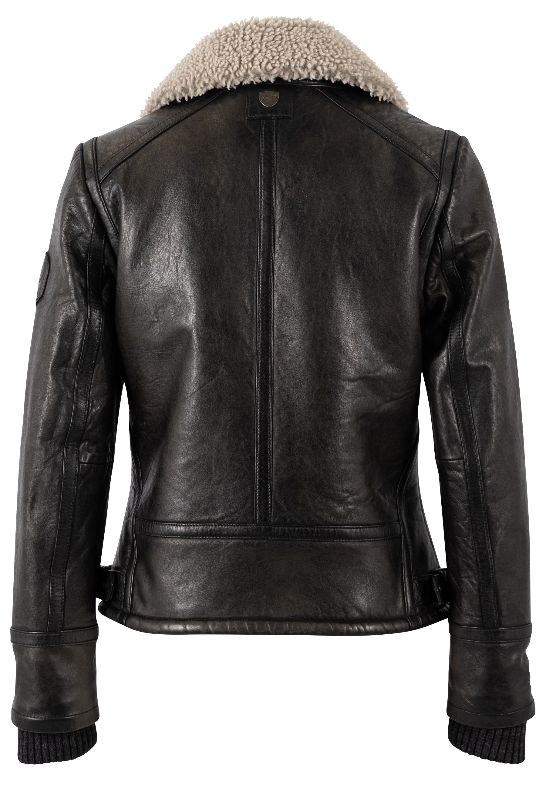 Mauritius Veste en cuir »MWNairobi« avec fourrure Teddy, style aviateur