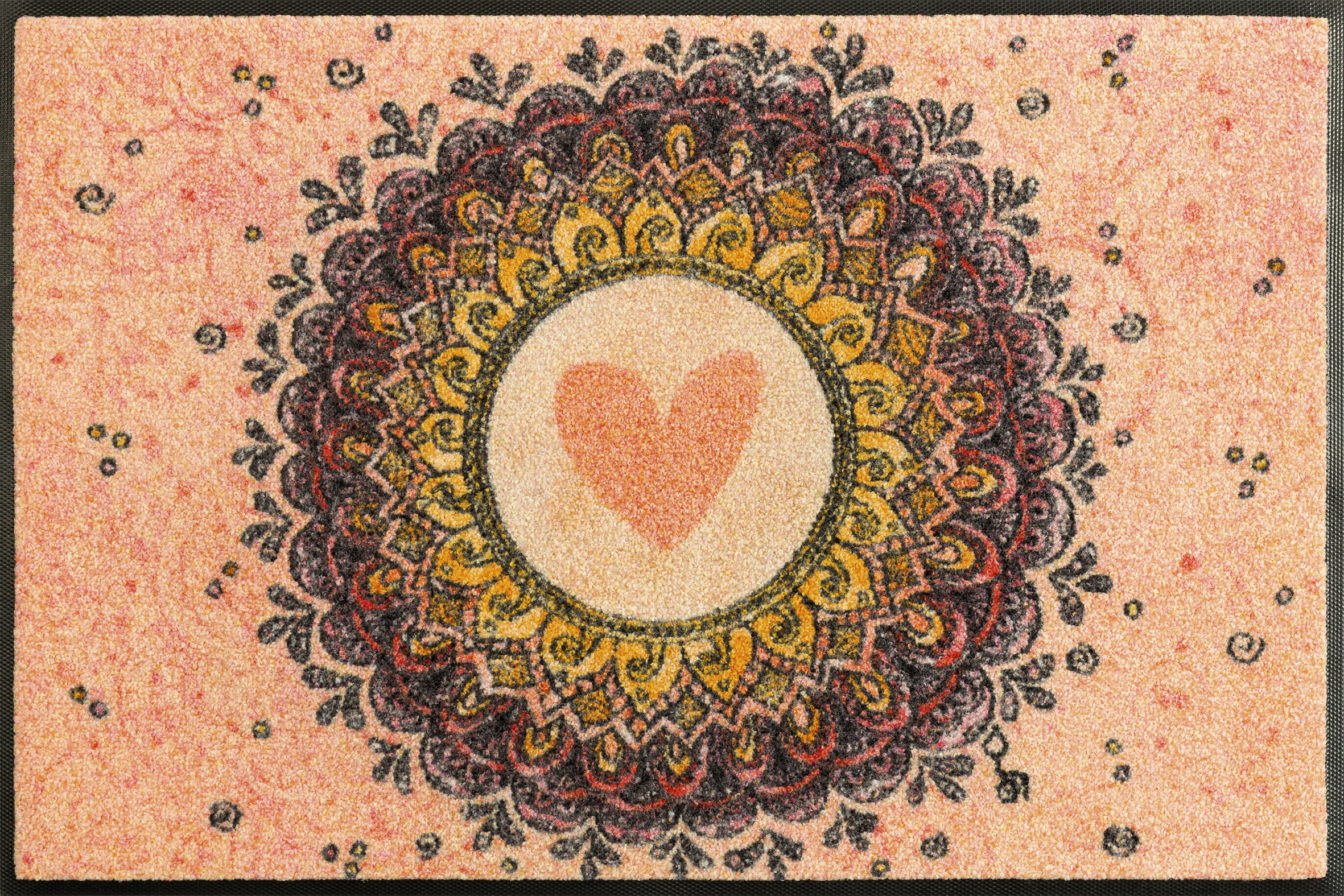 Image of wash+dry by Kleen-Tex Fussmatte "Circle of Love" rechteckig 7 mm Höhe