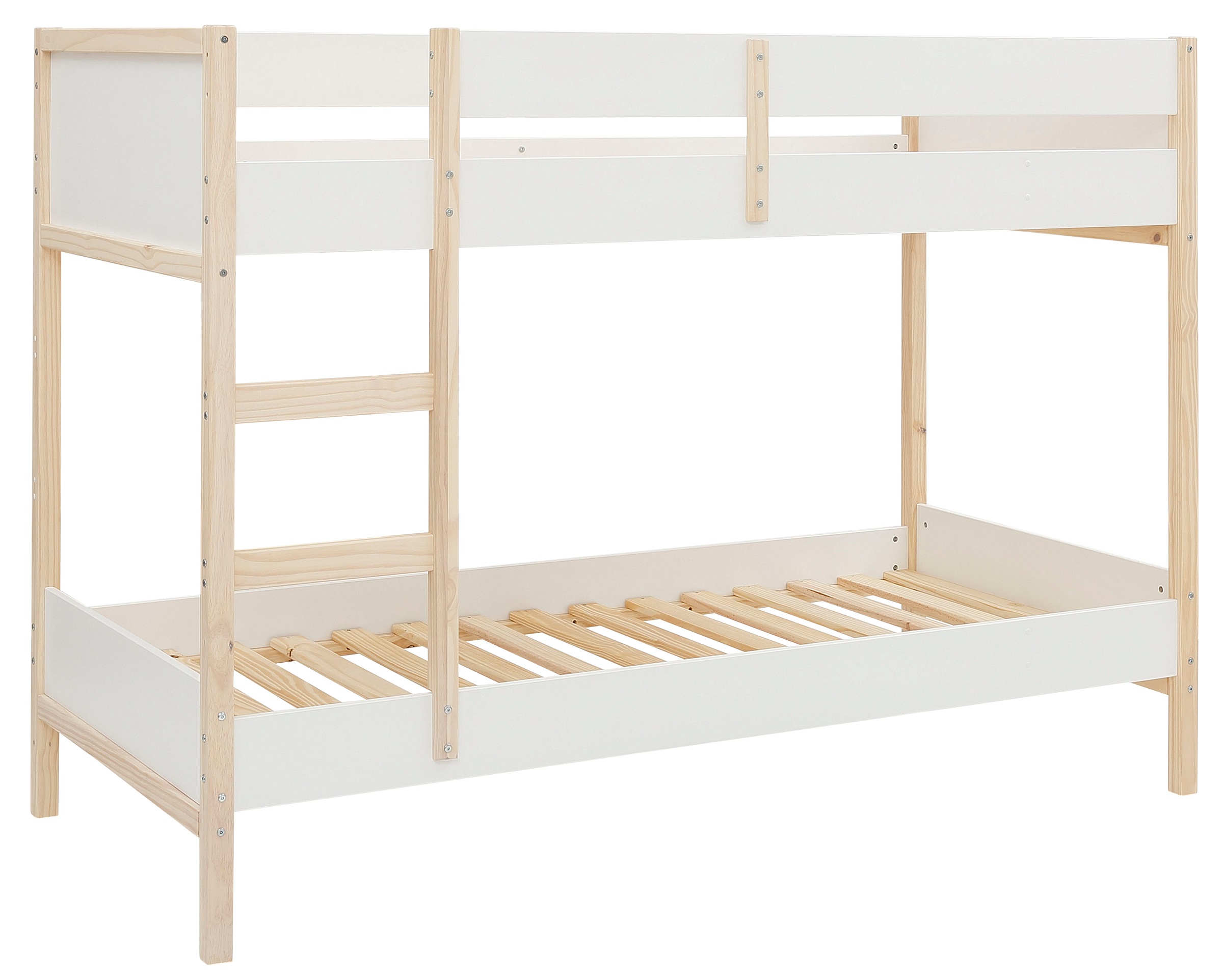 OTTO home Etagenbett "Janne" Kiefernholz, Etagenbett, inklusive Holzleiter, Liegefläche 90x200 cm