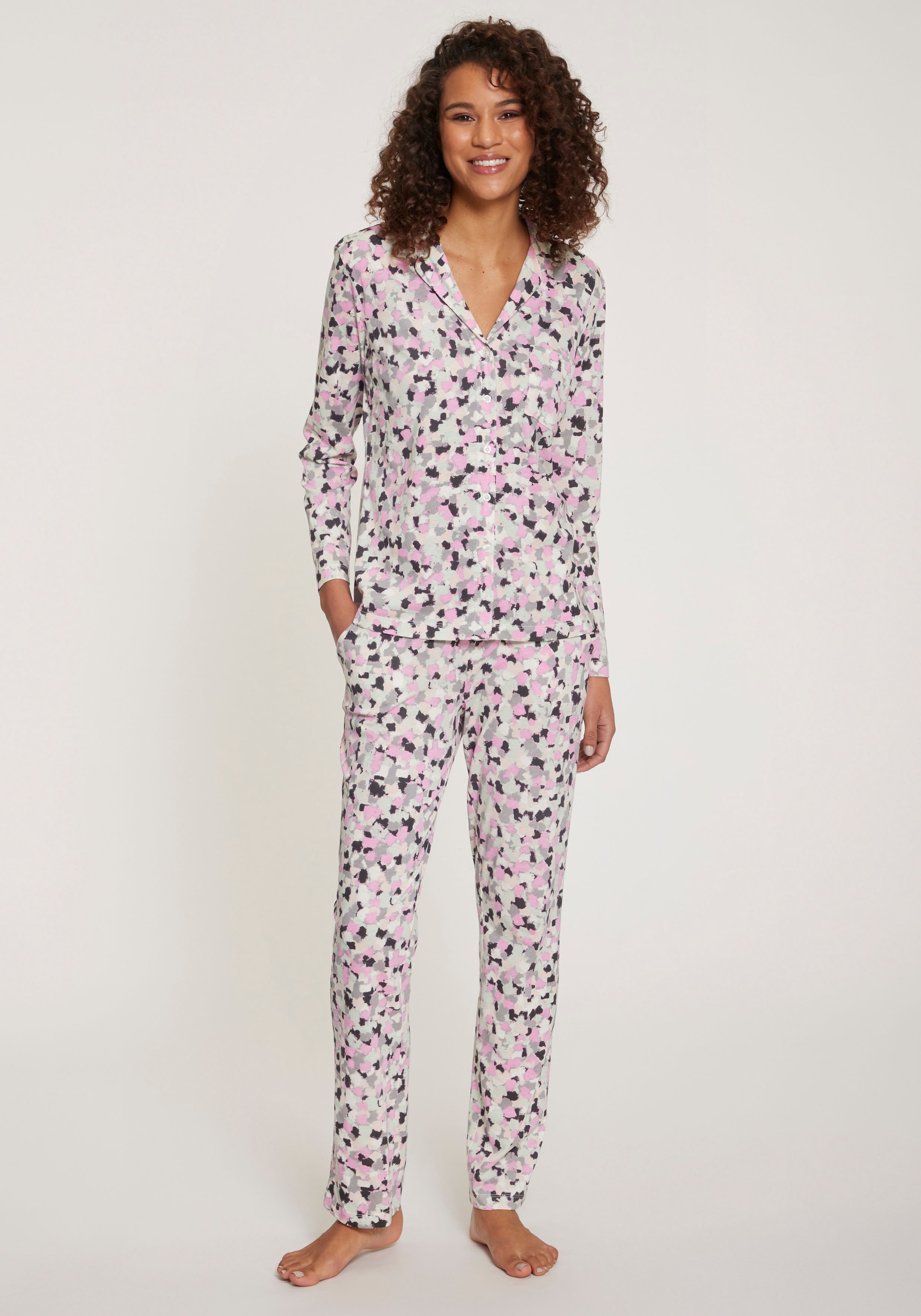 Image of Vivance Dreams by Lascana Pyjama 2 tlg. mit Aquarell-Muster