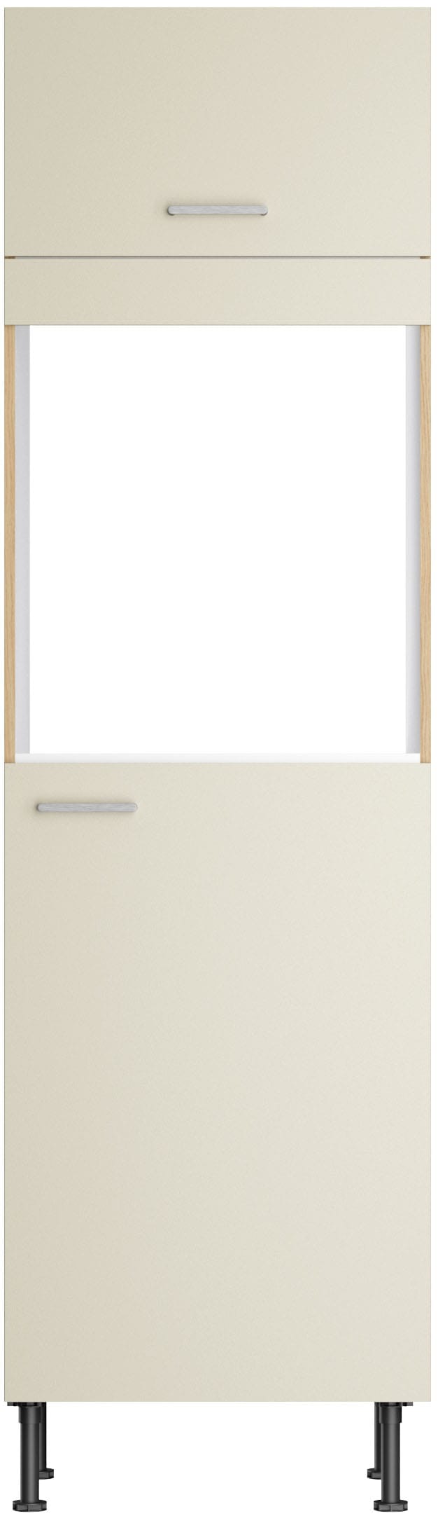 KOCHSTATION Four/réfrigérateur encastrable »KS-Lucy« Breite 60 cm, mit 1 Tür, 1 Klappe, Soft-Close, höhenverstellbare Füsse