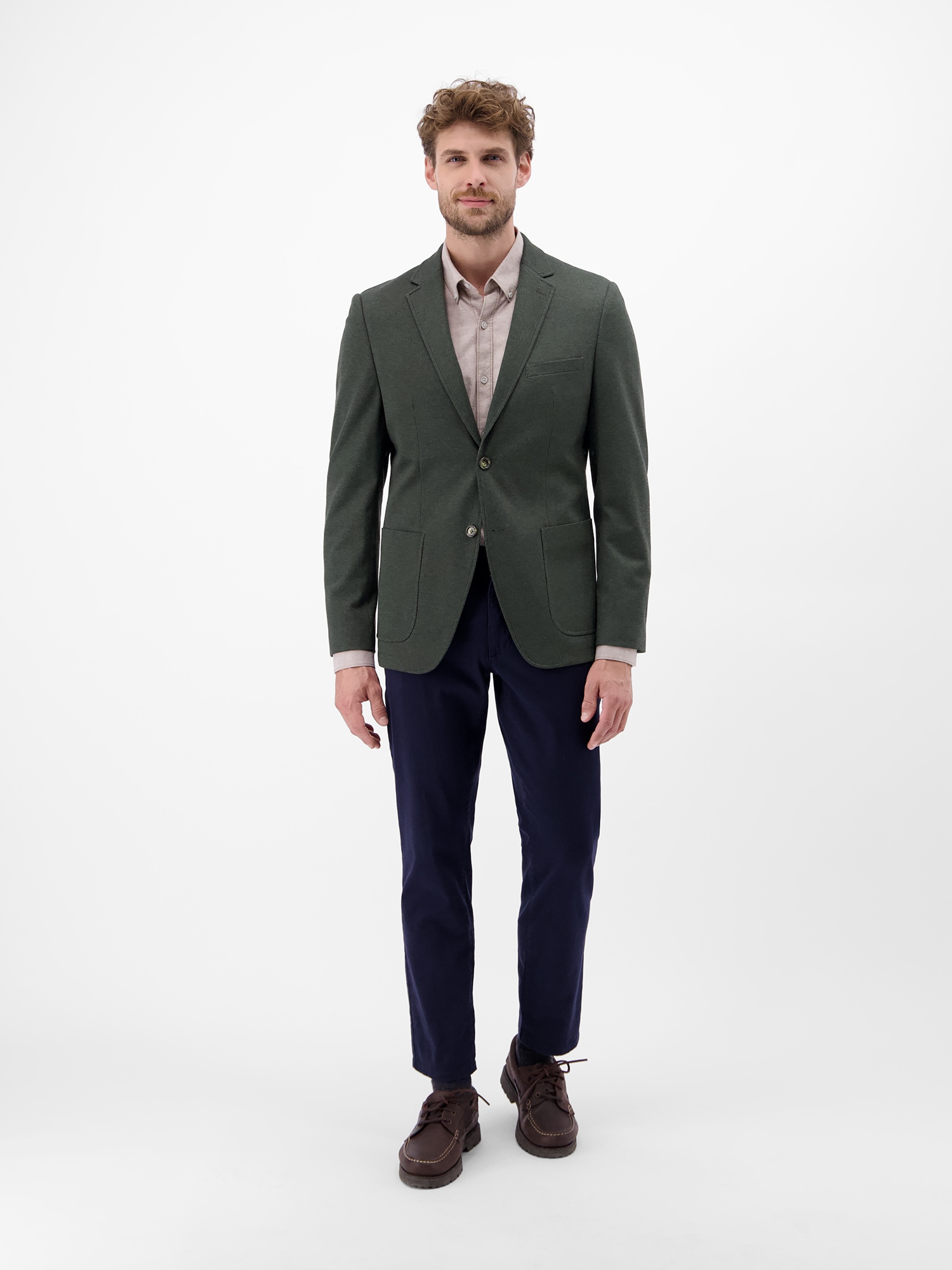 LERROS Jerseysakko »Sakko mit Hahnentrittmuster«