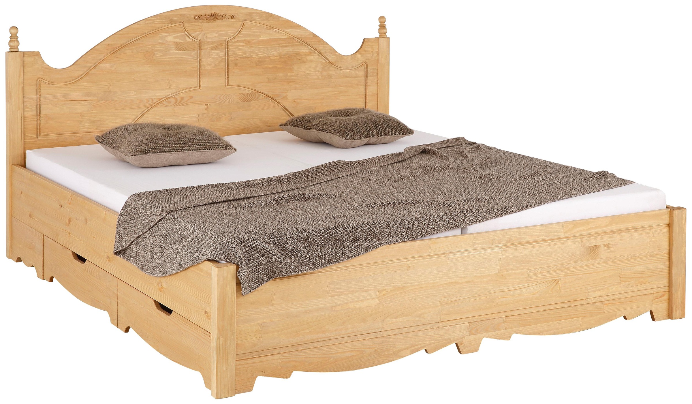 Image of Home affaire Bett »Romantika«, aus massiver Kiefer, inklusive 2 Bettschubladen bei Ackermann Versand Schweiz