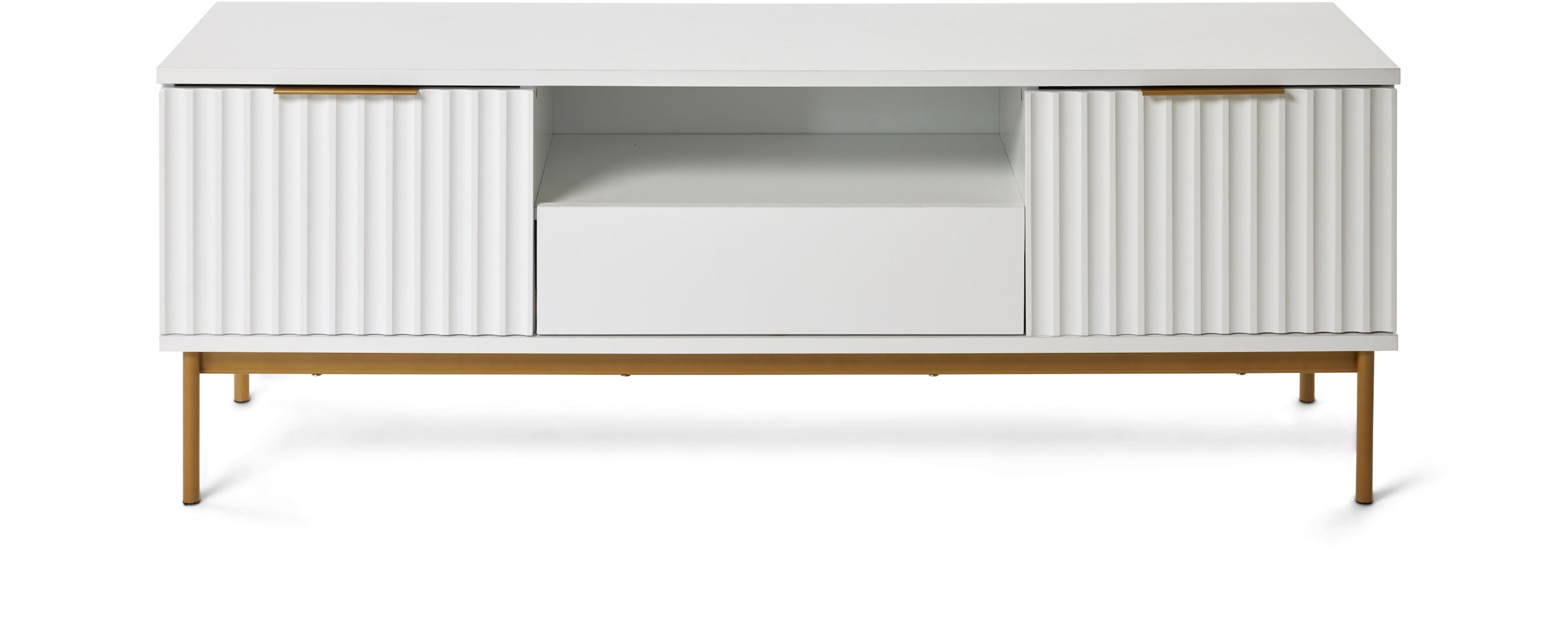 Image of Jahnke TV-Board "CARVE TV 140" 1 Stk. tlg. Edle Gold-Applikationen, Fronten in Wellendesign, 140 cm