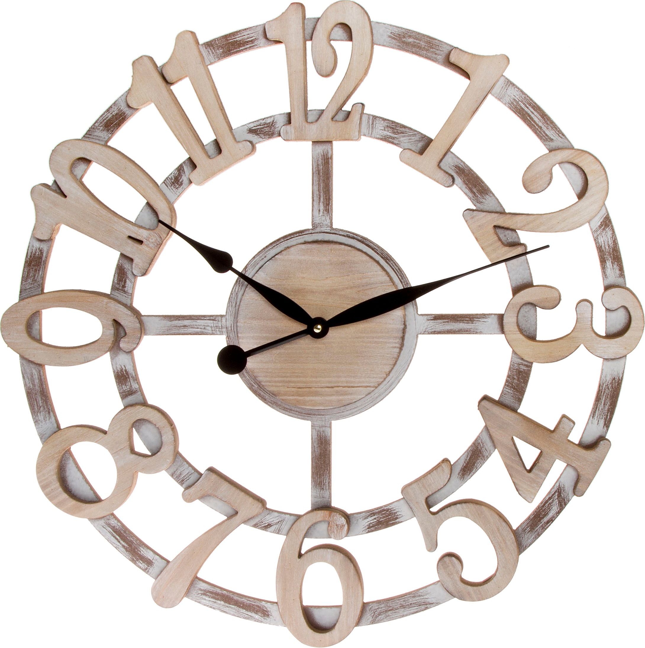 Image of Myflair Möbel & Accessoires Wanduhr »- Natur -«, XXL, rund, Ø 60 cm, dekorativ in Küche & Wohnzimmer bei Ackermann Versand Schweiz