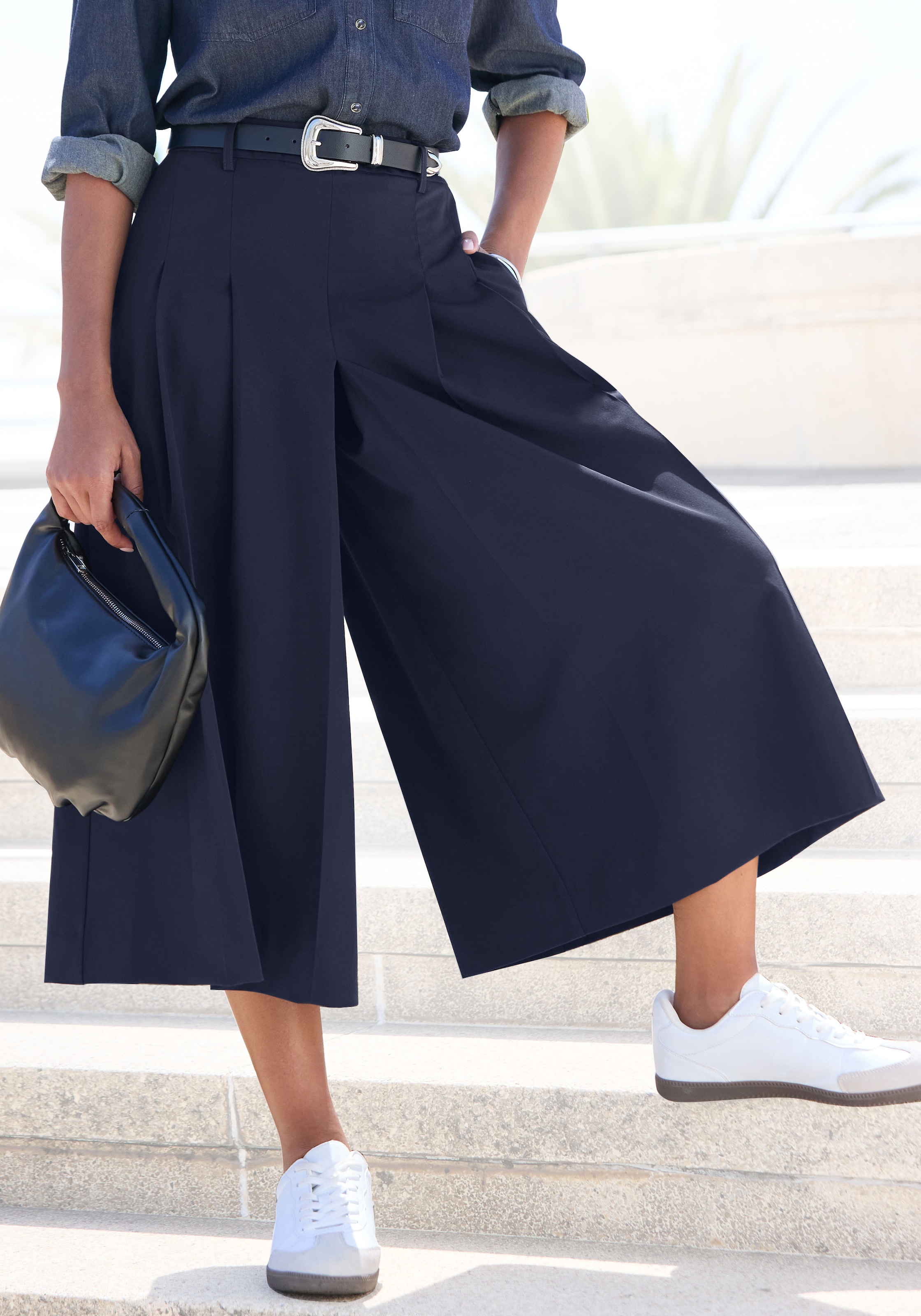 Image of LASCANA Hosenrock mit Bundfalten, weite Anzughose, business chic