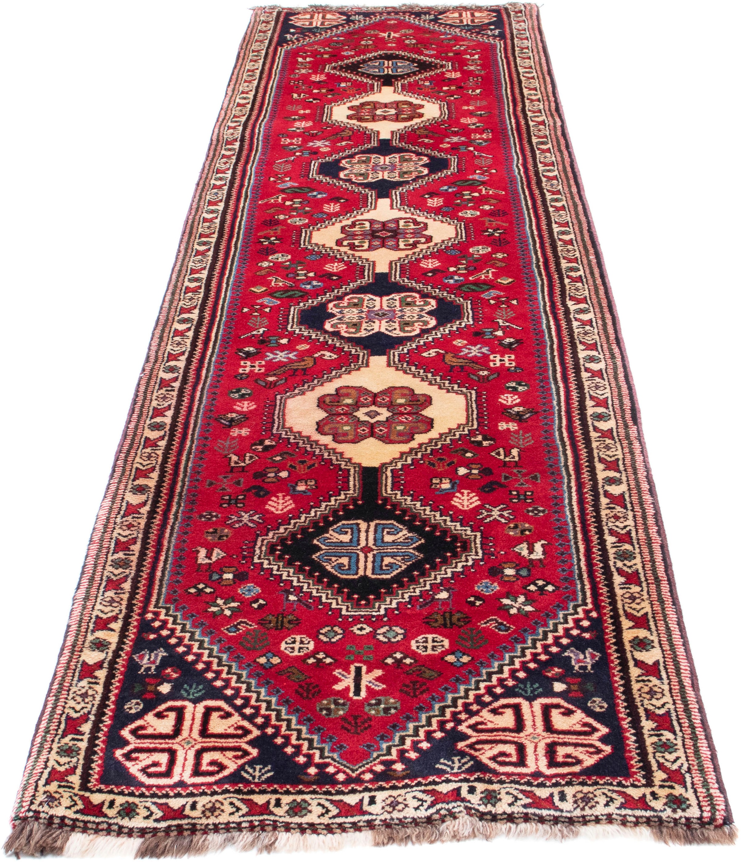 Image of morgenland Orientteppich »Perser - Nomadic - 310 x 73 cm - rot«, rechteckig, 10 mm Höhe, Wohnzimmer, Handgeknüpft, Einzelstück mit Zertifikat bei Ackermann Versand Schweiz