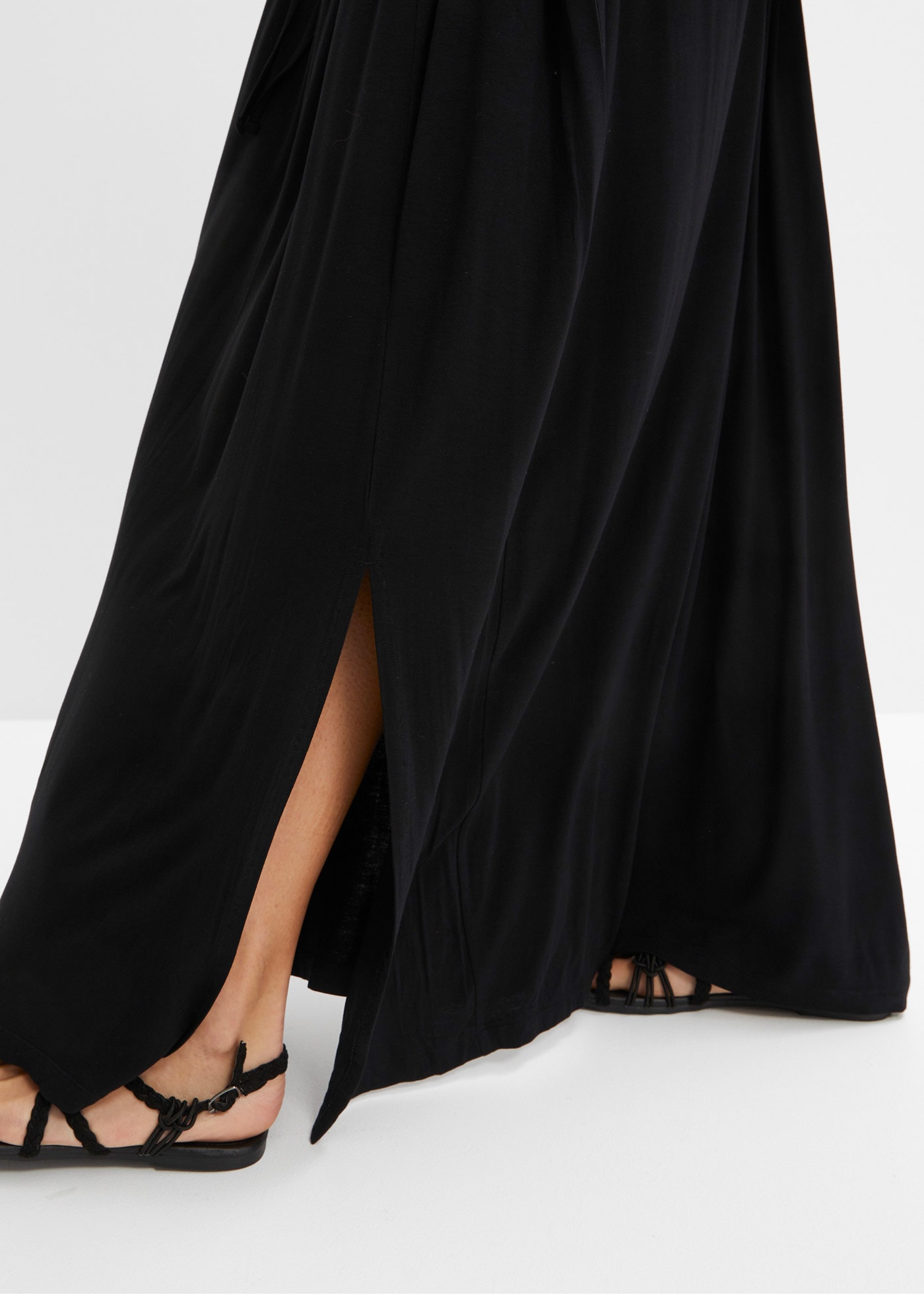 bonprix Jupe en jersey aus Viskose, ausgestellte Passform, mit elastischem Bund