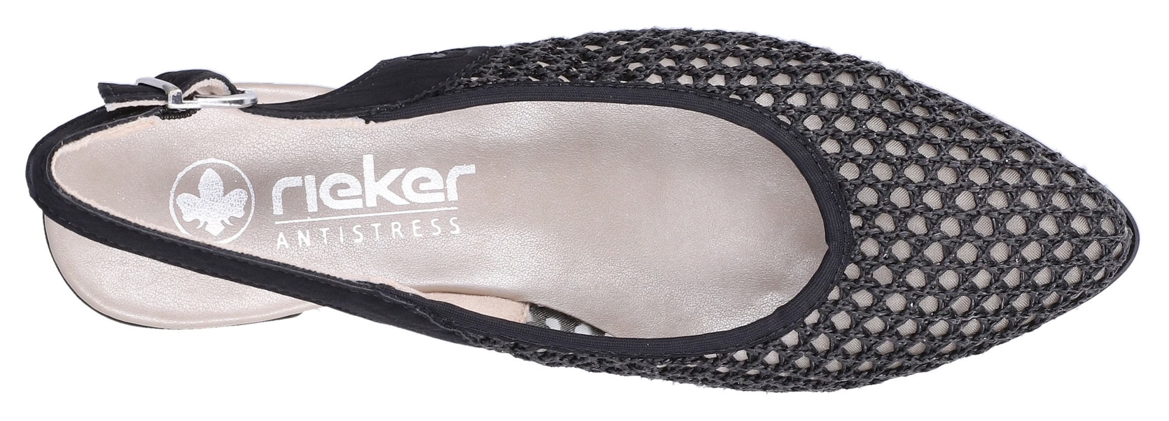 Rieker Sandale à enfiler  chaussure d'été, chaussure de fête, talon bloc, avec brides